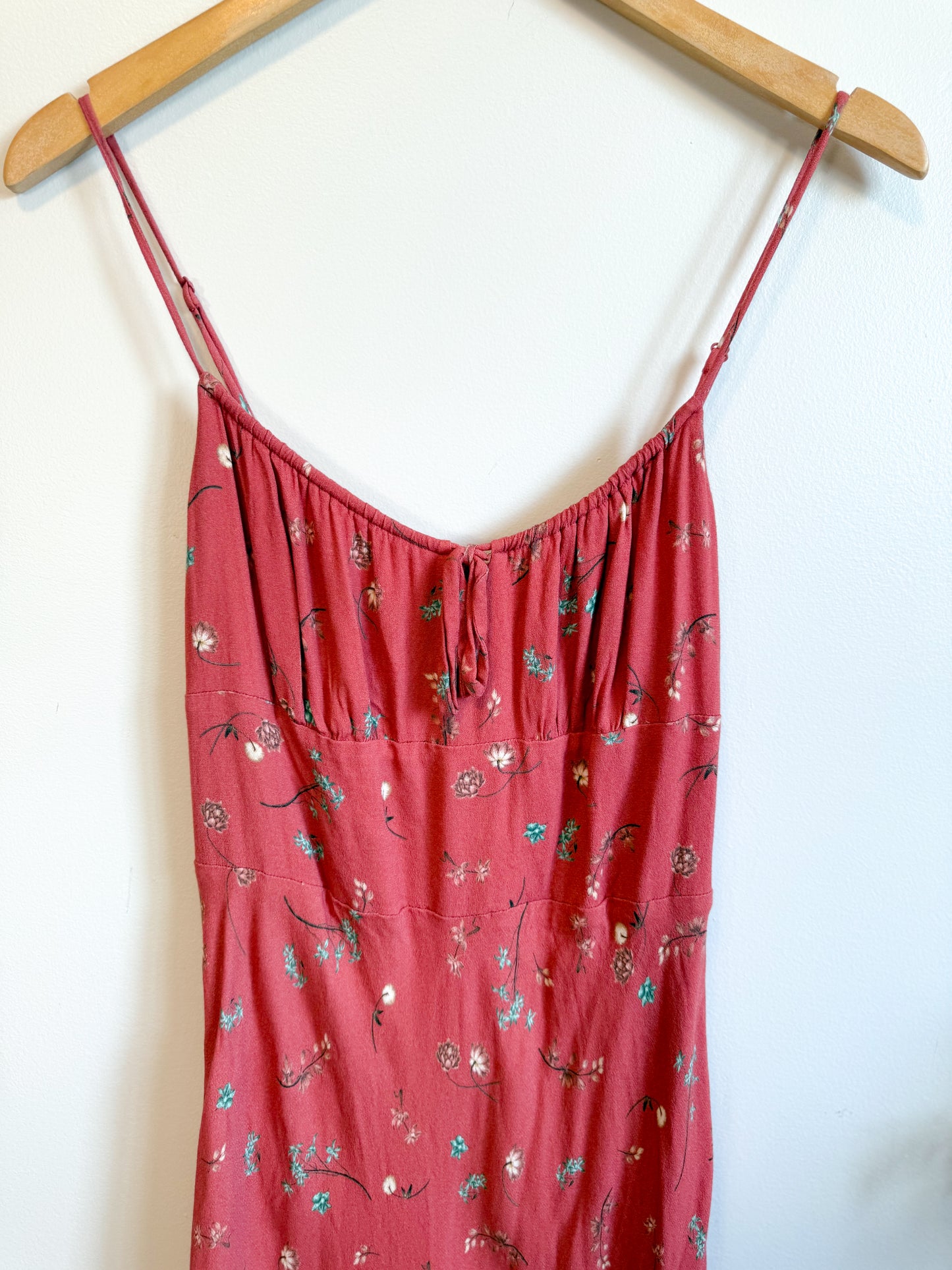 Wilfred "Bellow Midi Dress in Spring Medley Red" (Size 10)