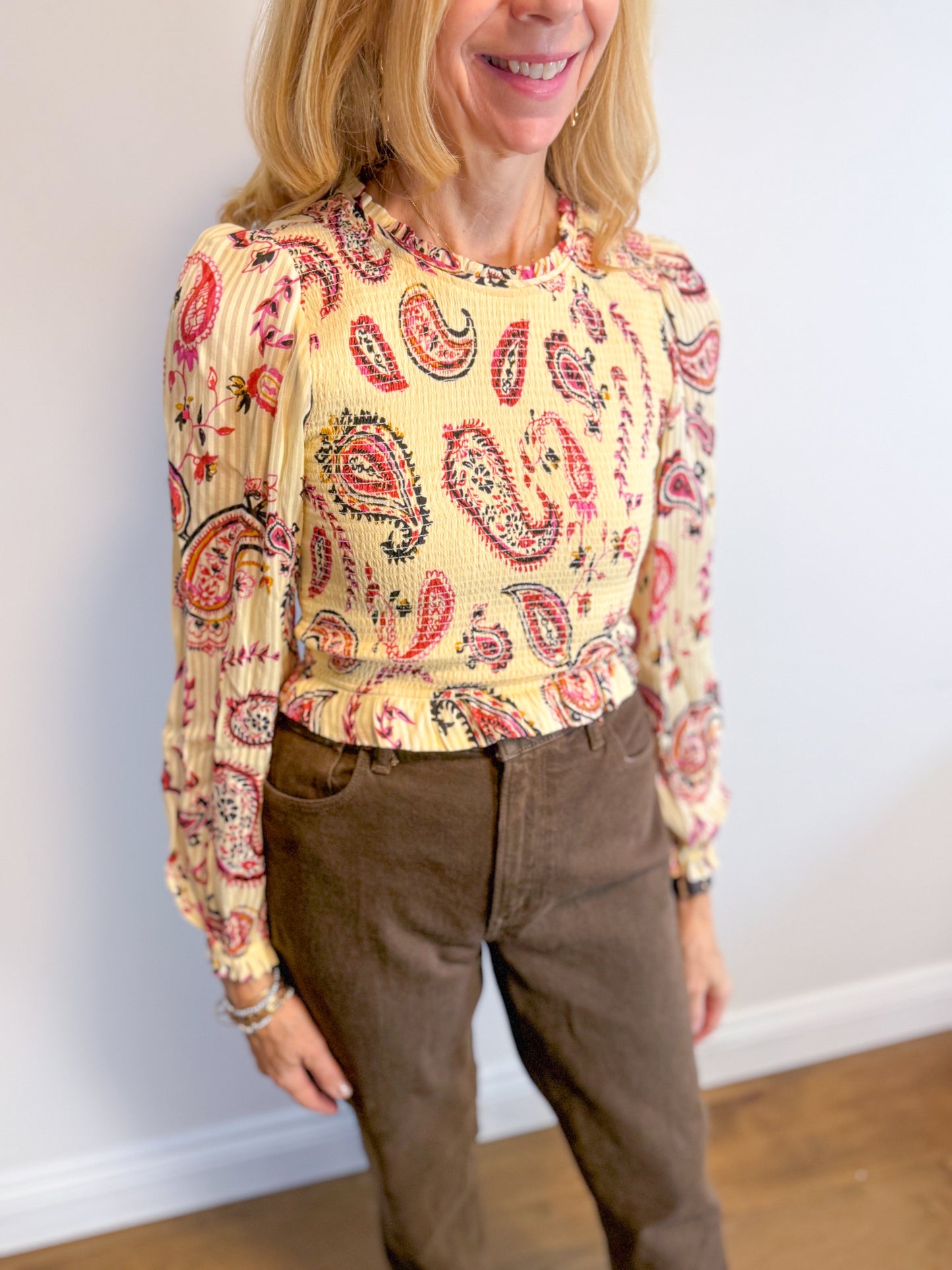 Wilfred "Tempest Blouse in Paisley Print" (Size S)