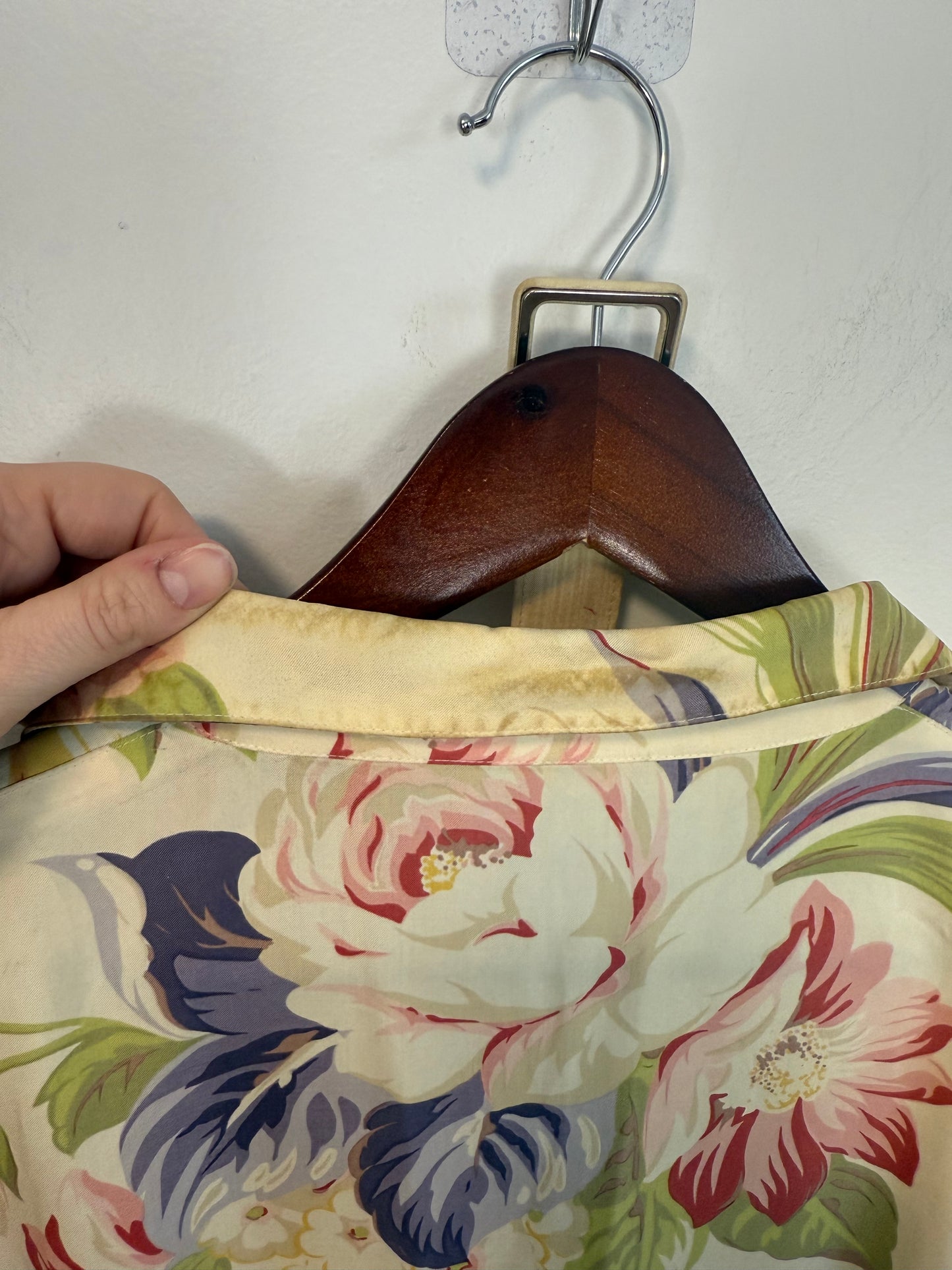 Vintage Piazza Sempione Floral Midi Dress (Size L)