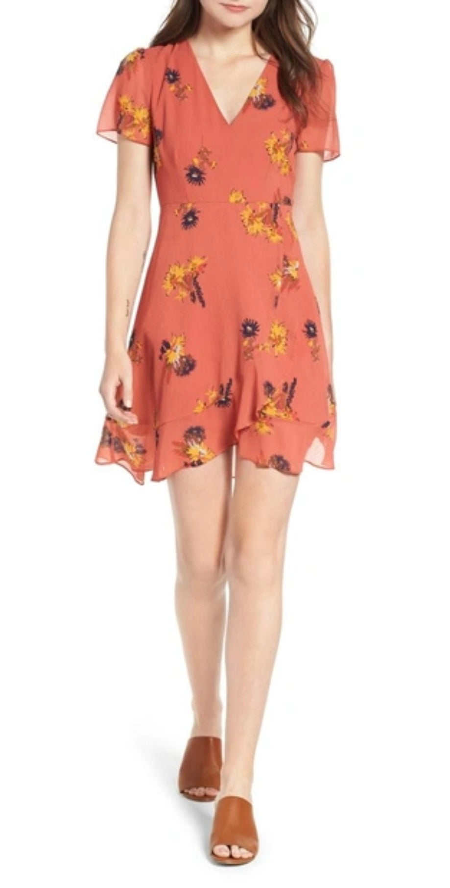 Madewell "Posey Cactus Flower Dress" (Size 8)