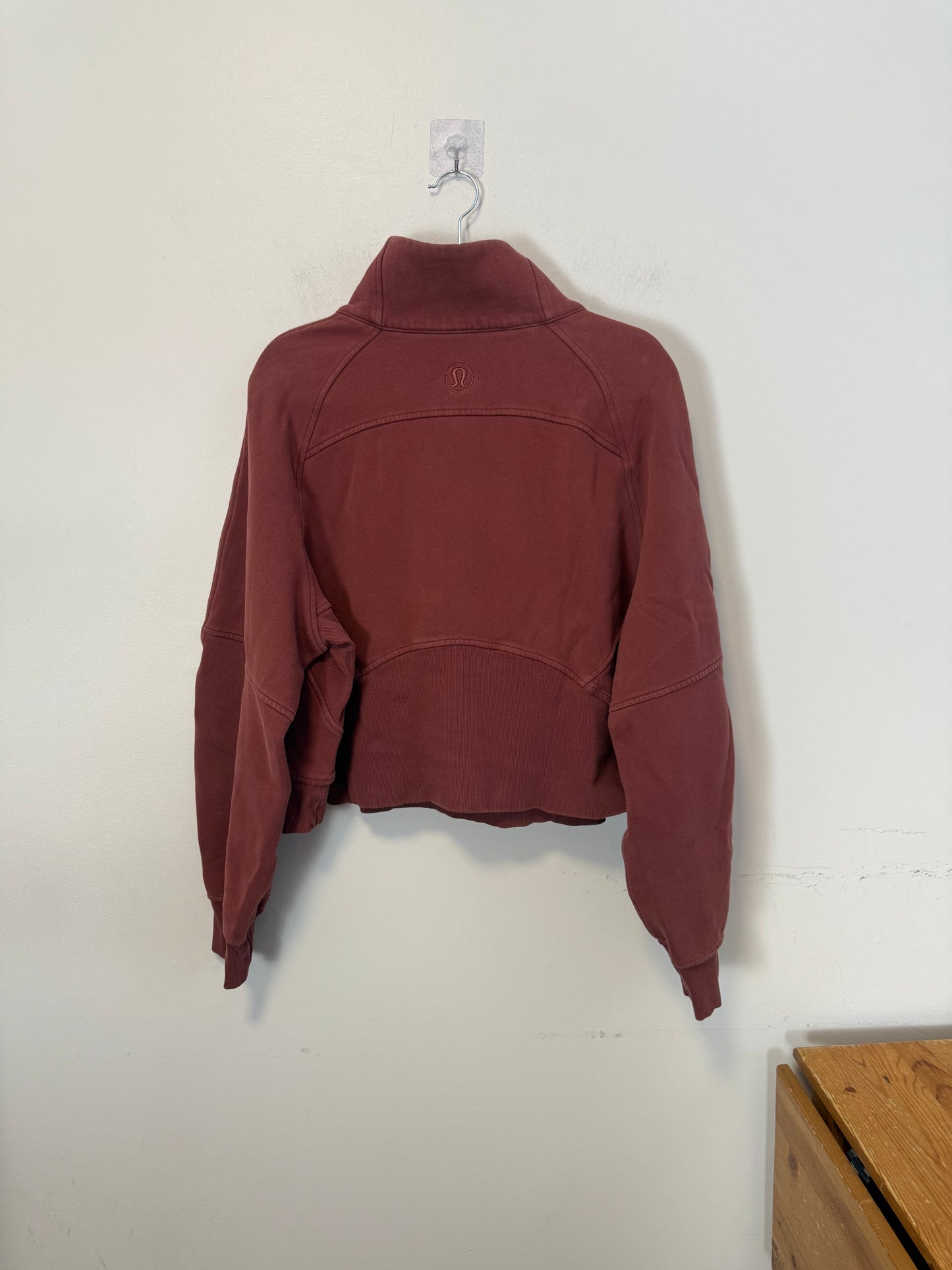 Lululemon "Scuba Oversized Full Zip Hoodie in Maroon" (Size XL/XXL)