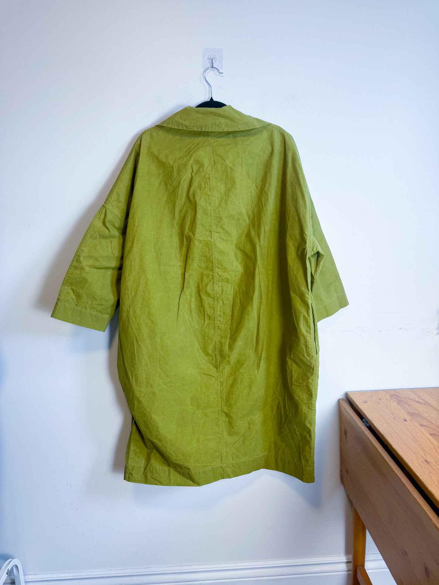 Cawley Studio Designer Canvas Trench Coat in Green (Size S-L)