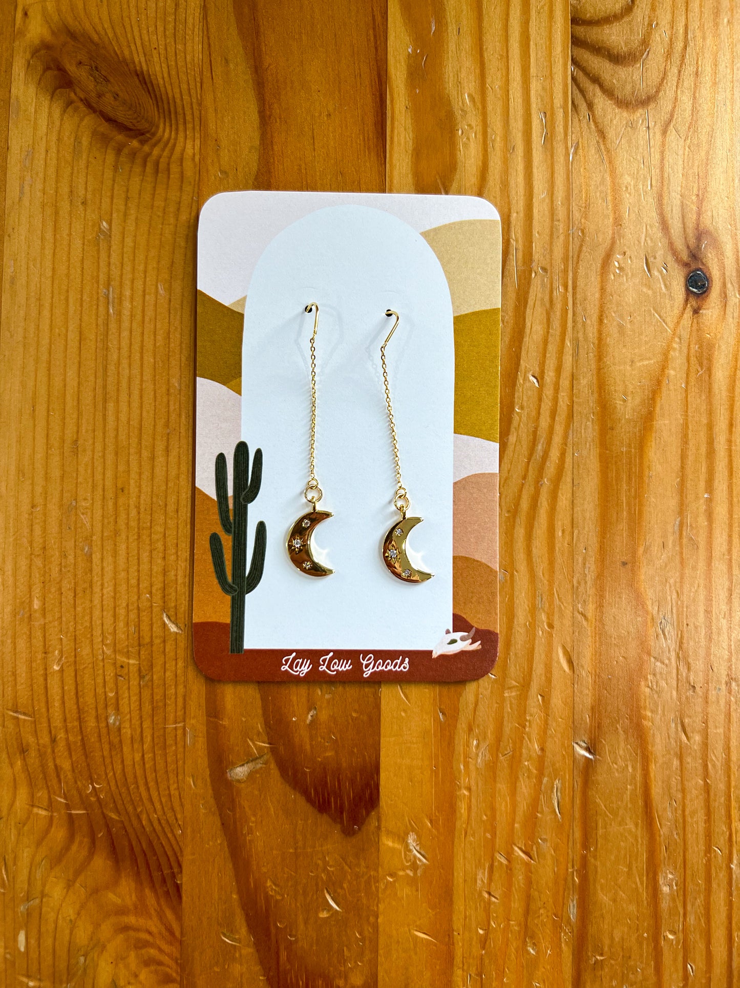 "Moonlight Threaders" Earrings