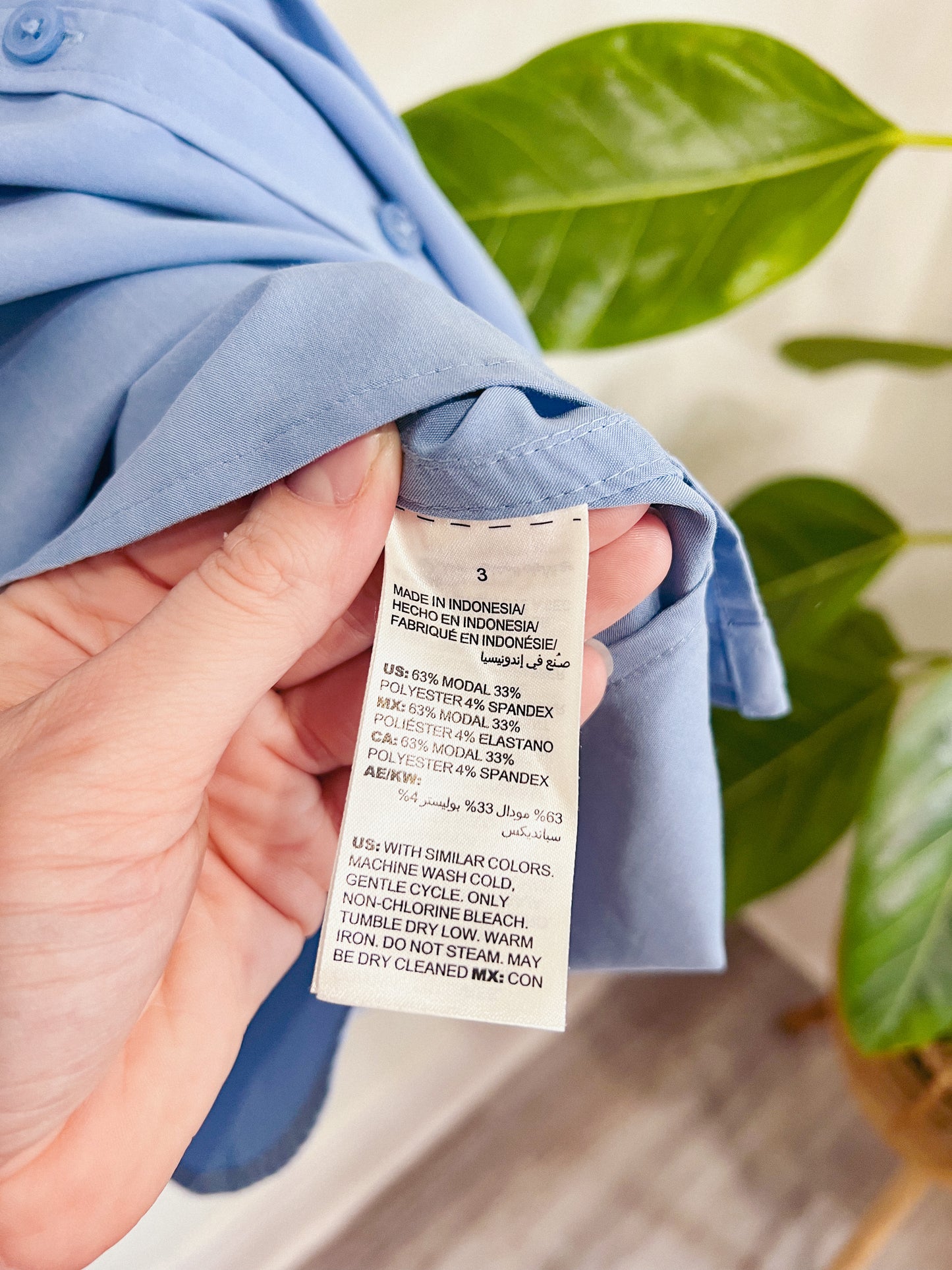 Blue Button Down (Size XL)