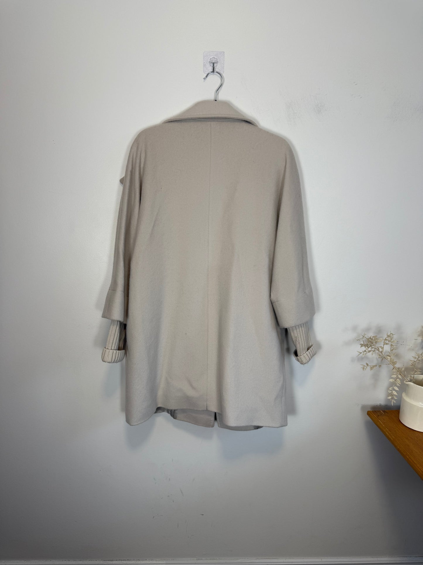 CINZIA ROCCA Designer Wool Peacoat in Grey (Size M/L)