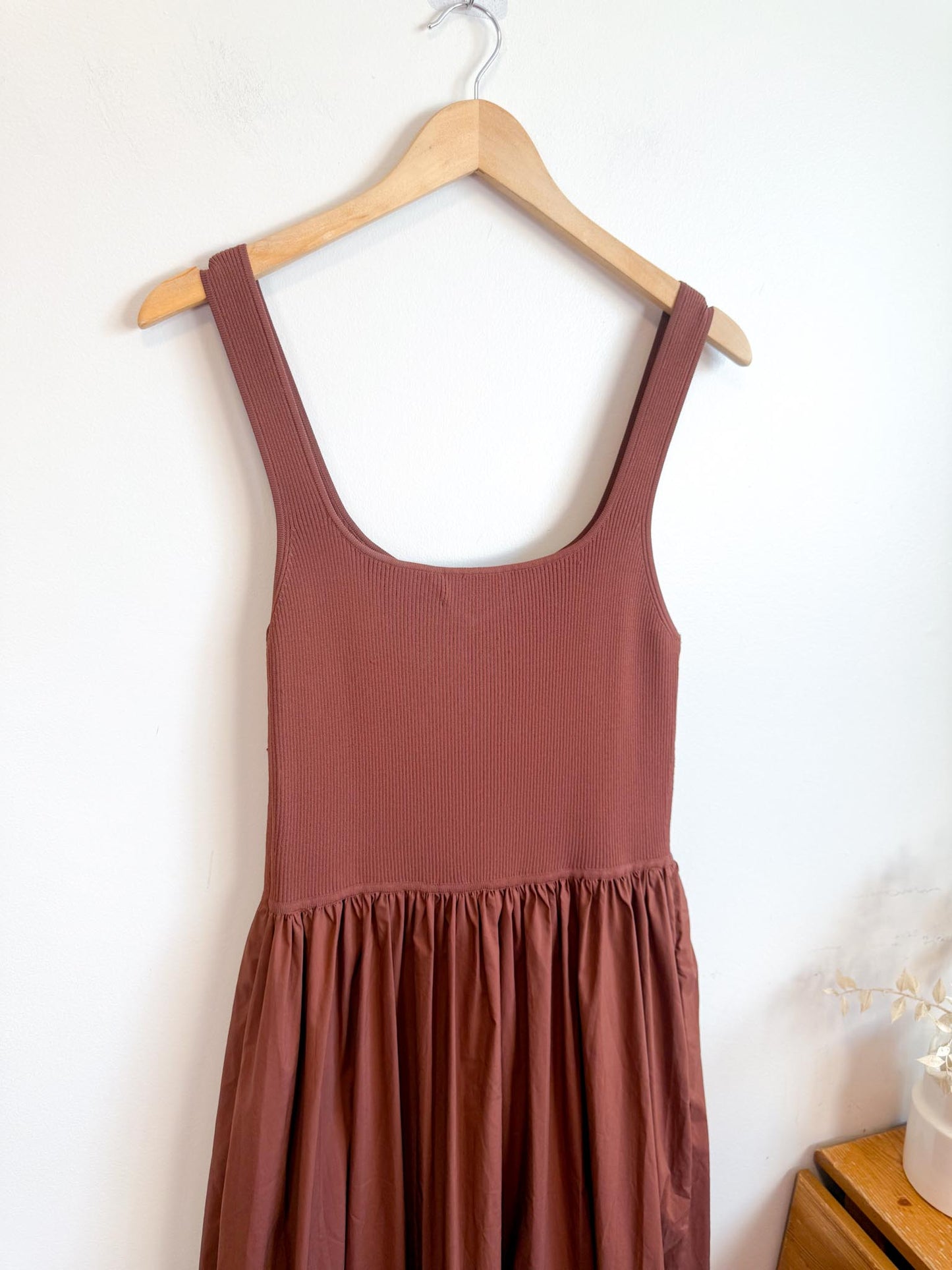 Tanya Taylor Designer "Josephina Dress in Brown" (Size L)