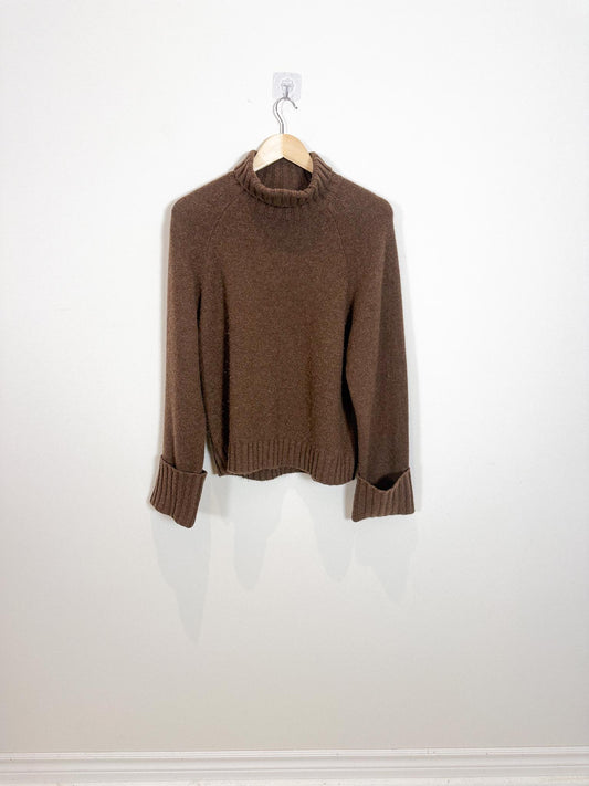 Wilfred "Luxe Cashmere Jan Sweater in Brown" (Size S/M)