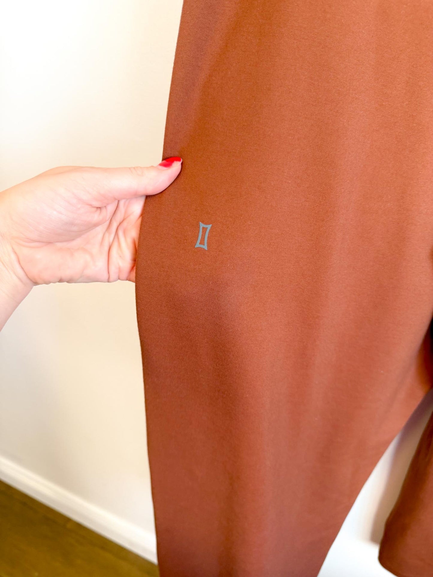 Kit & Ace Pull On Wide Leg Trousers in Brown (Size 12)