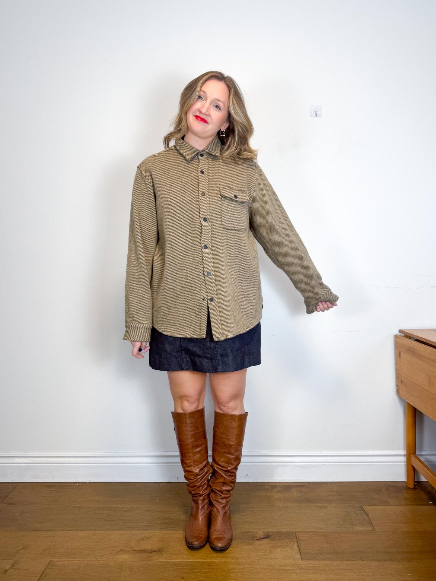 ANIAN Canadian Brand Slow Fashion Wool Shacket (Size XXL)