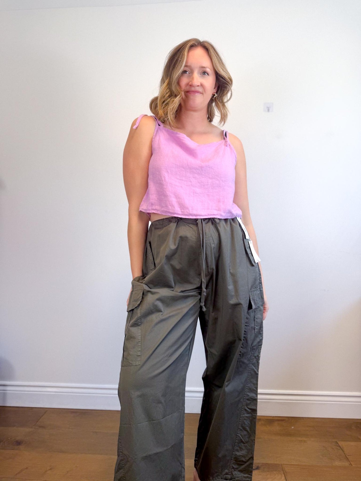 Shelter Slow Fashion "Kai Linen Tank in Lilac" (Size L)