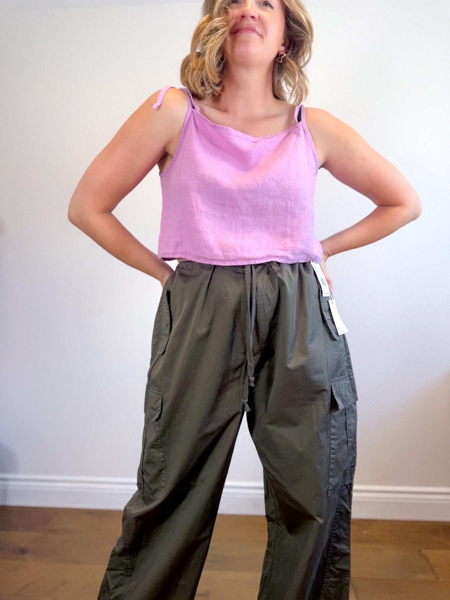 Shelter Slow Fashion "Kai Linen Tank in Lilac" (Size L)