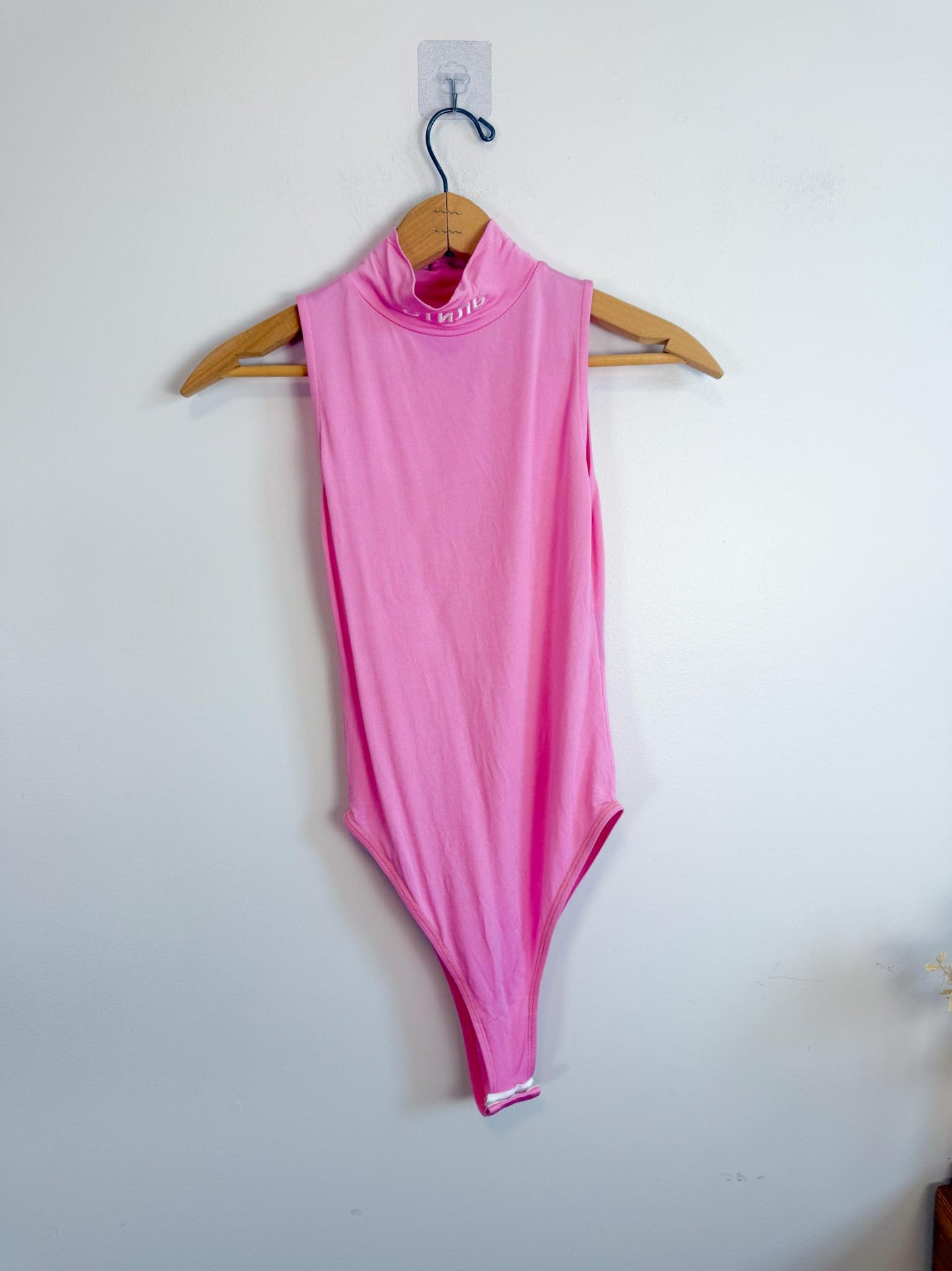 Heron Preston Designer Viscose Bodysuit in Pink (Size XS/S)