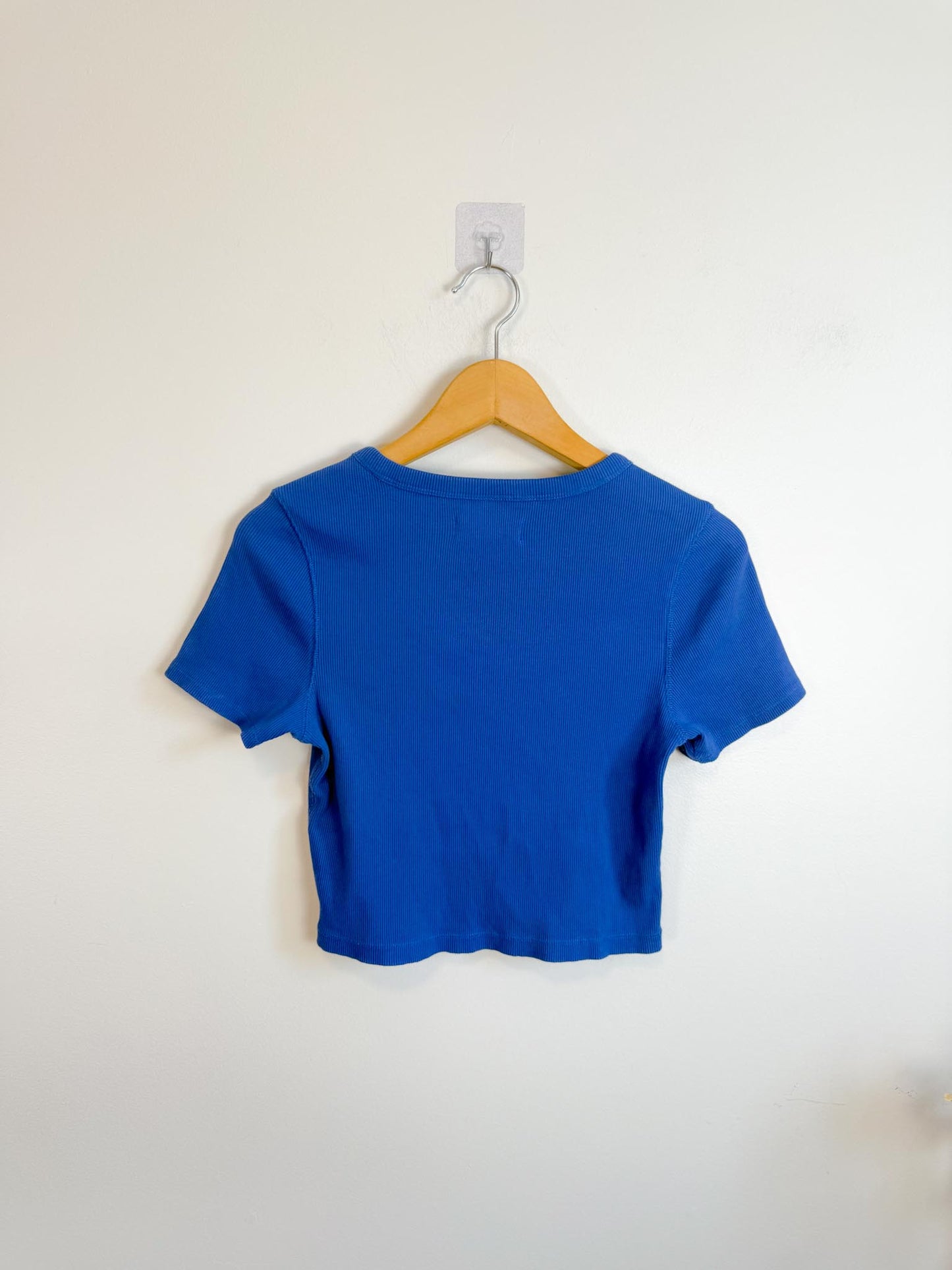Everlane "The ’90s Rib Tee in Blue" (Size M)