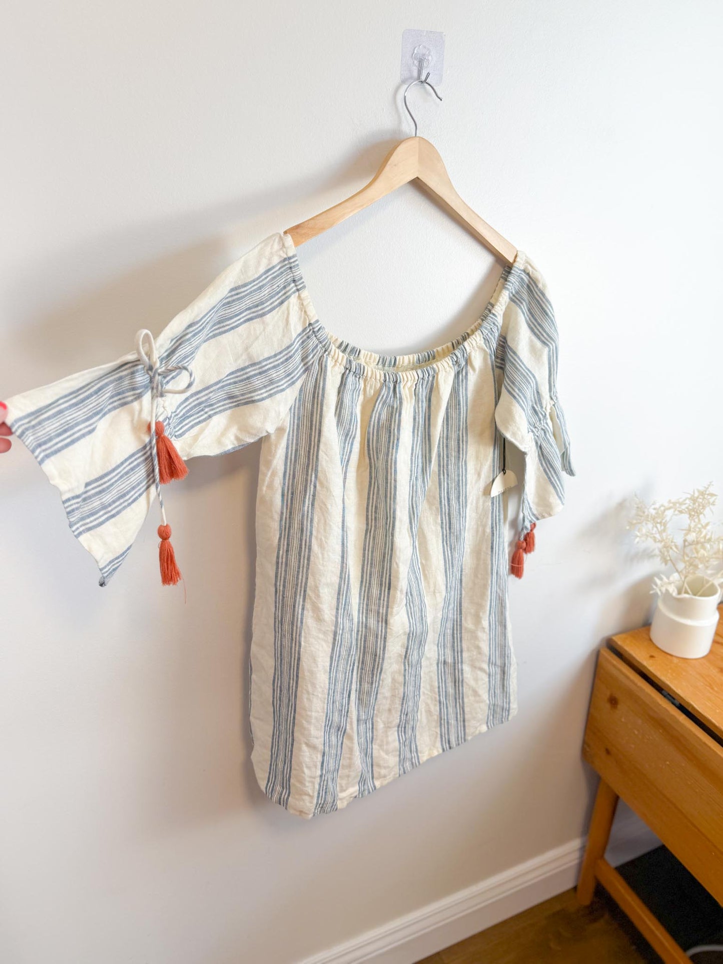 TULAROSA "Sara Dress in Chambray Stripe" NWT (Size S/M)