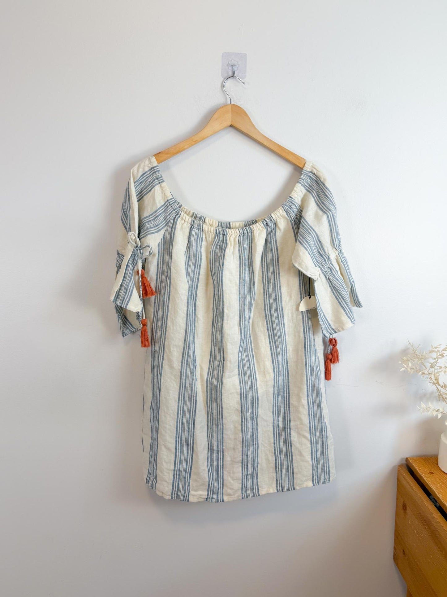 TULAROSA "Sara Dress in Chambray Stripe" NWT (Size S/M)