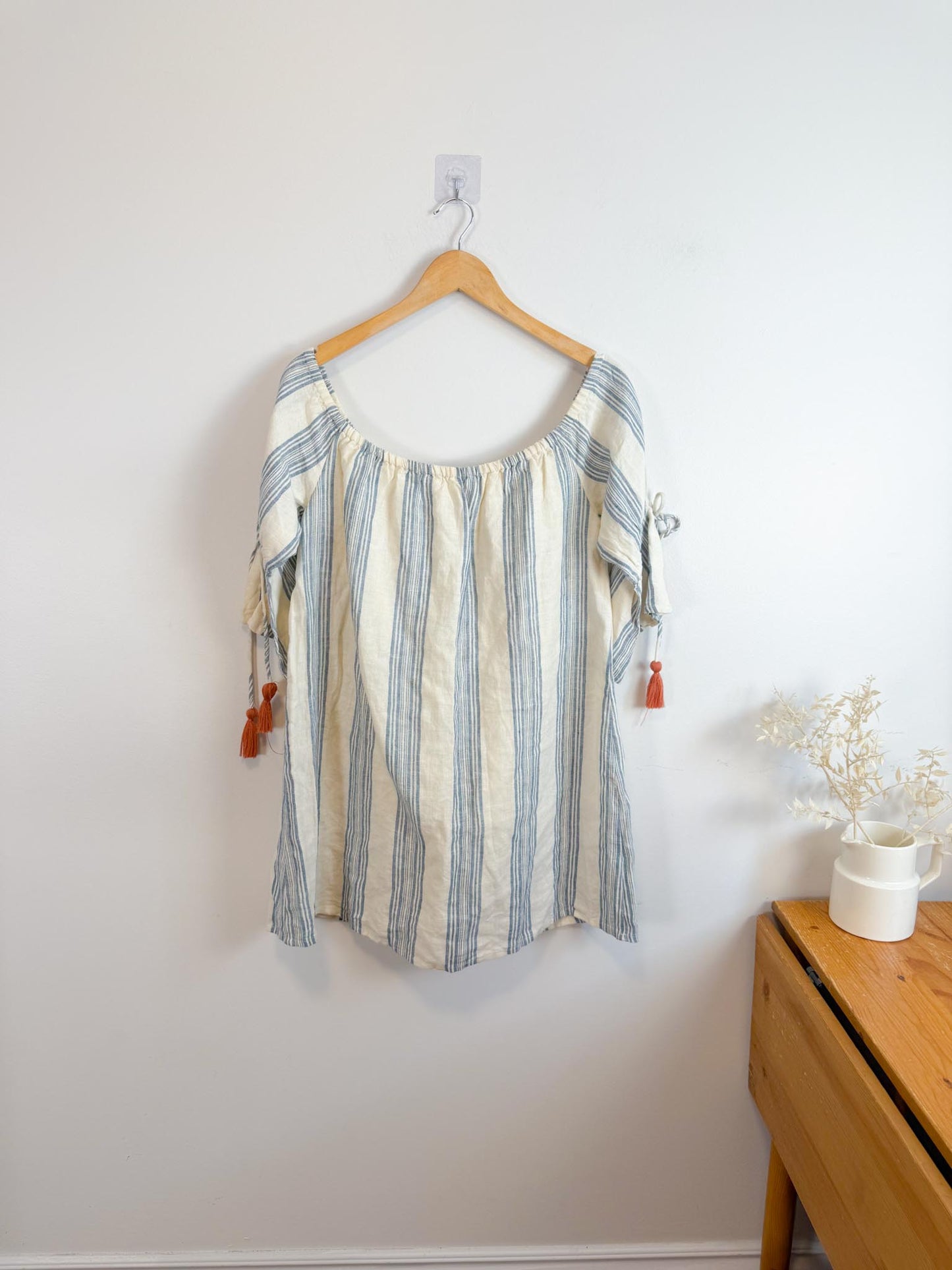 TULAROSA "Sara Dress in Chambray Stripe" NWT (Size S/M)
