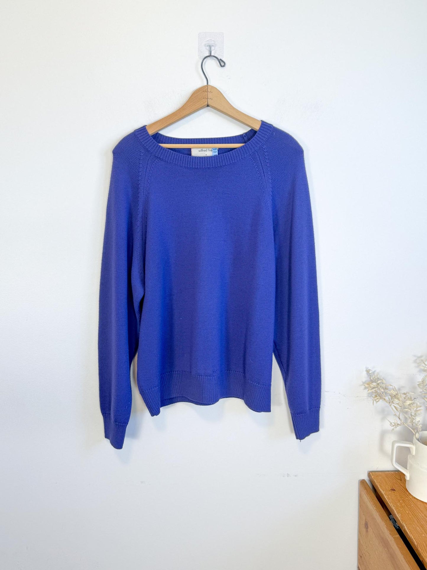 Wilfred Free Merino Wool Crewneck Sweater in Purple SOLD AS IS (Size M)