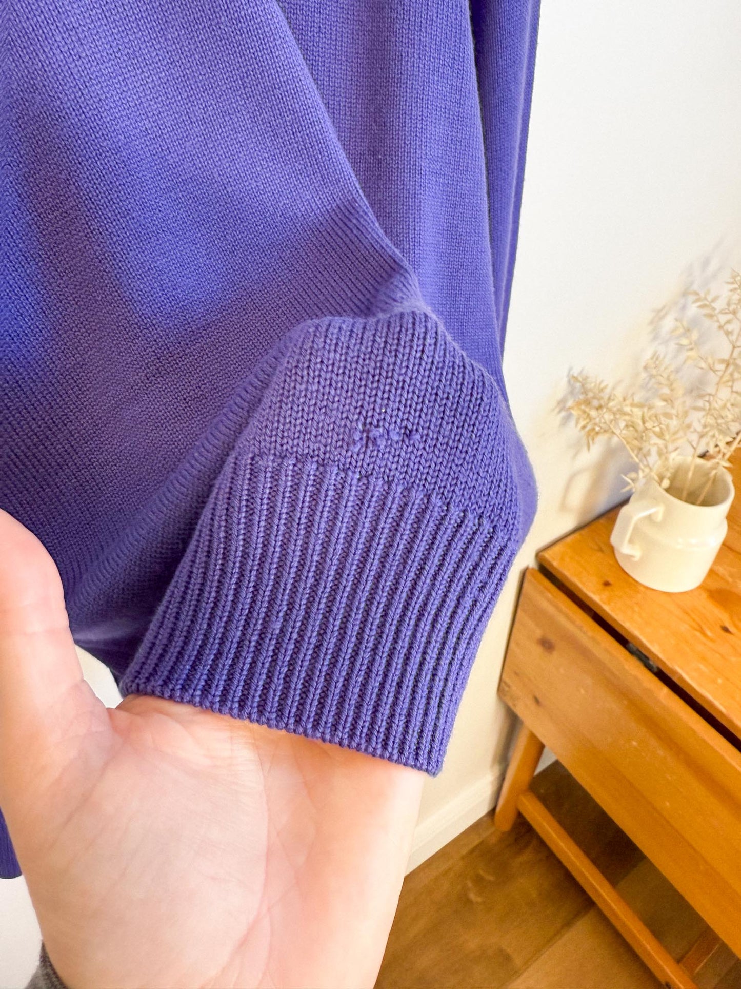 Wilfred Free Merino Wool Crewneck Sweater in Purple SOLD AS IS (Size M)