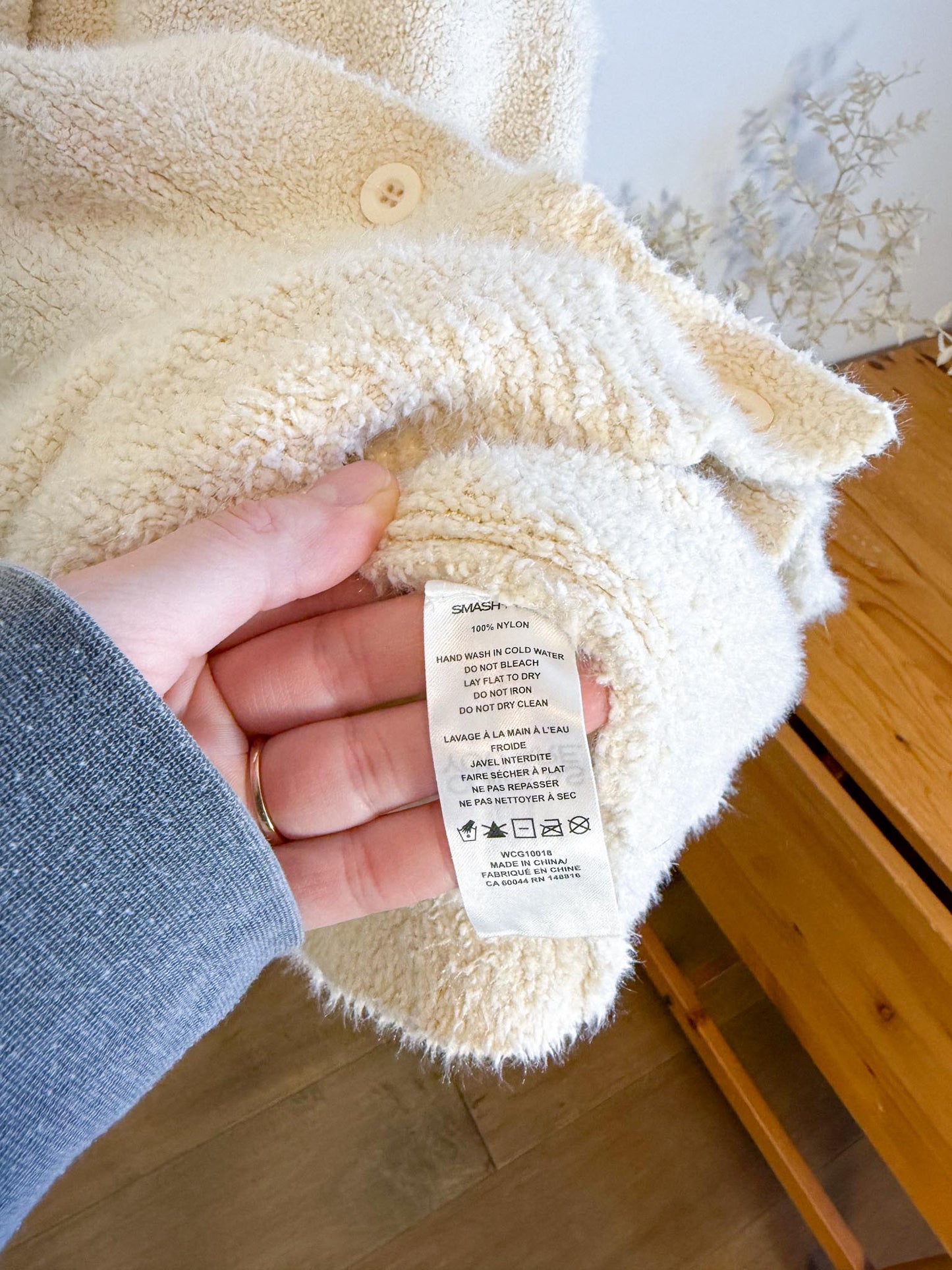 Smash & Tess Fuzzy Neutral Cardigan (Size 2XL)
