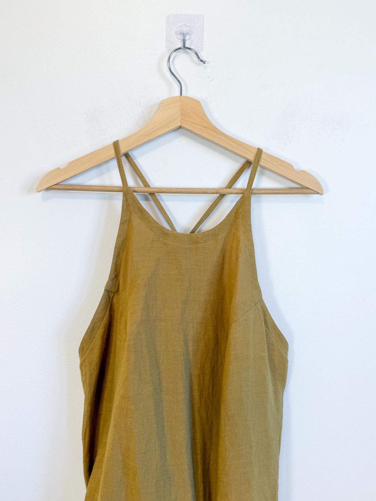HOI BO Slow Fashion Linen Top in Mustard (Size M)