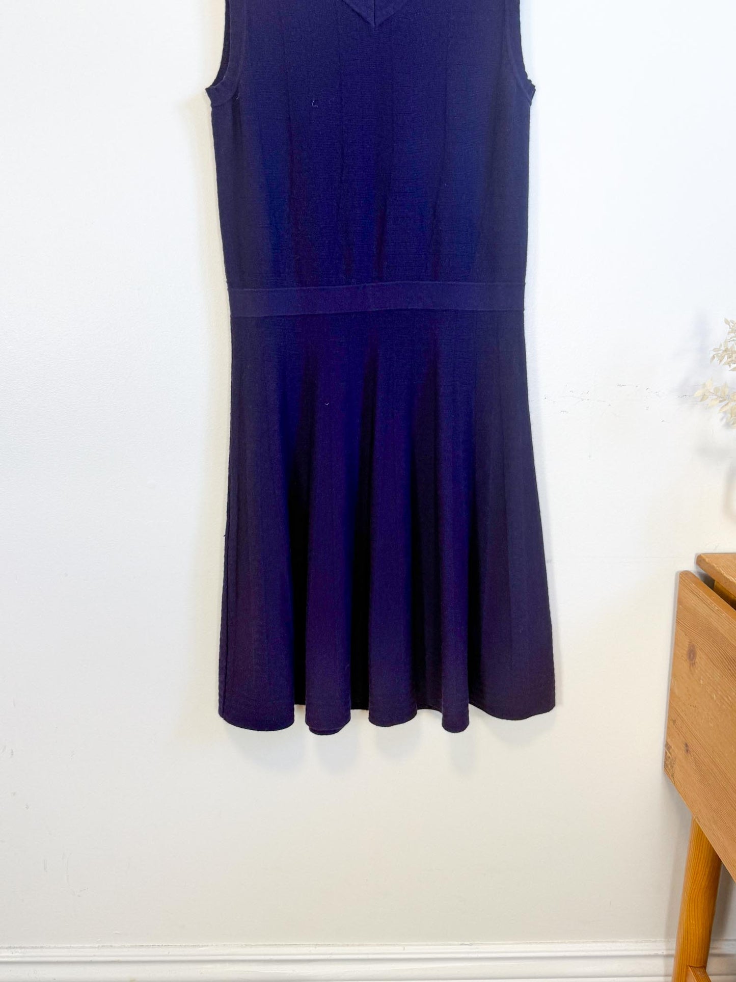 Ca Va De Soi Sustainable Knit "Margot Dress in Dark Plum" (Size M/L)