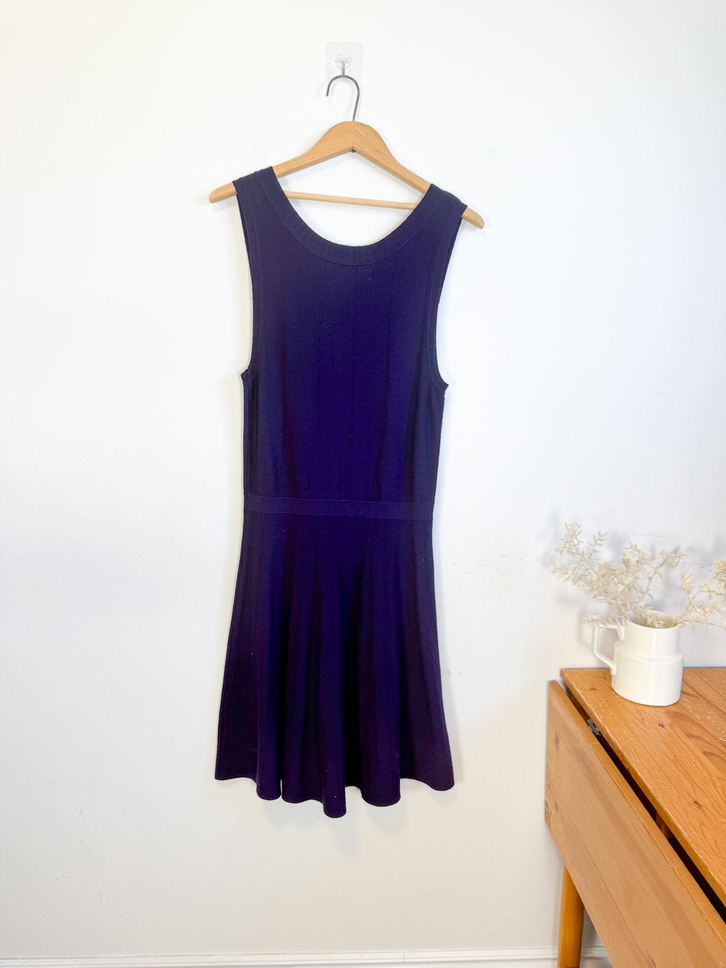 Ca Va De Soi Sustainable Knit "Margot Dress in Dark Plum" (Size M/L)