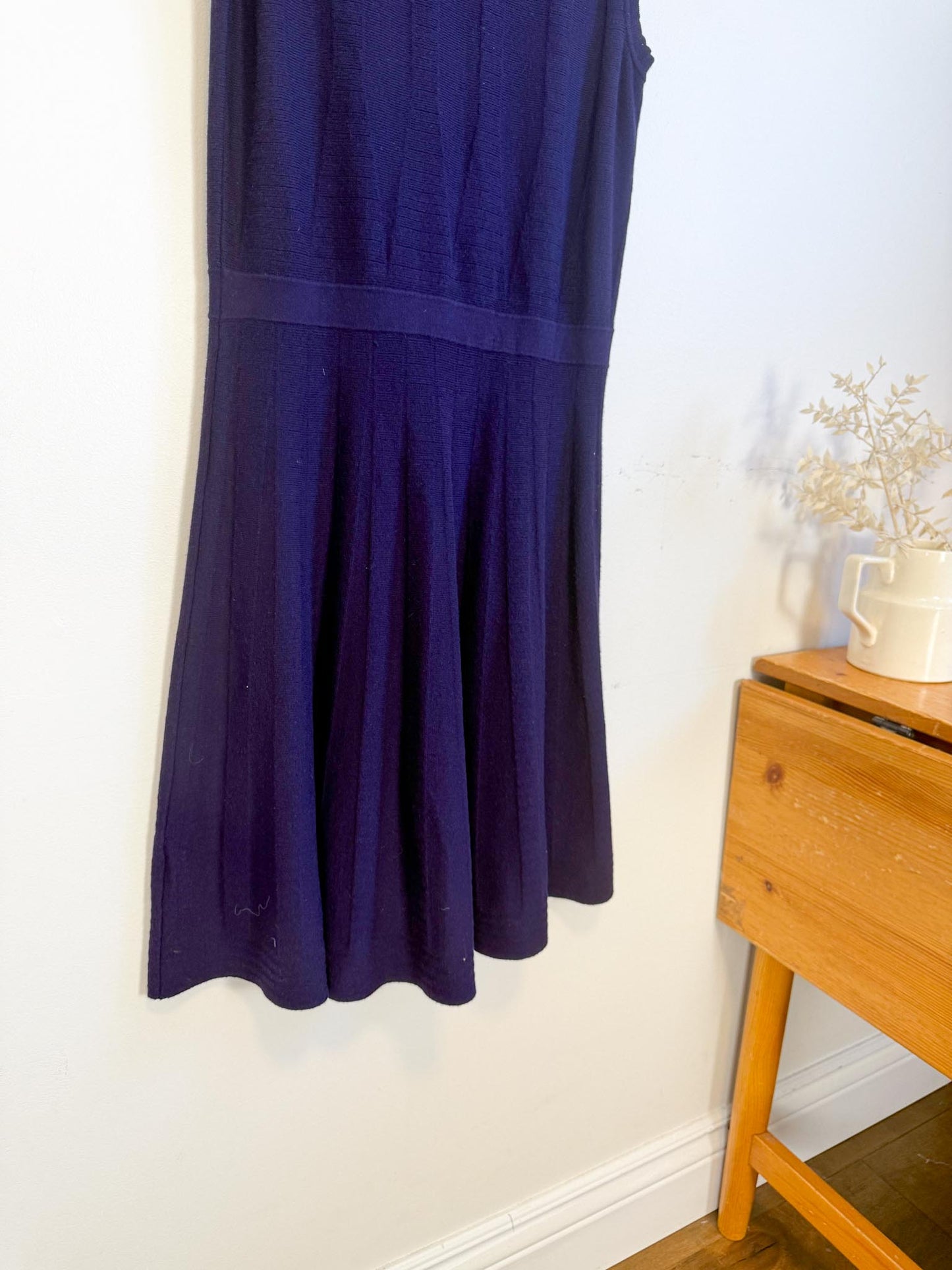 Ca Va De Soi Sustainable Knit "Margot Dress in Dark Plum" (Size M/L)
