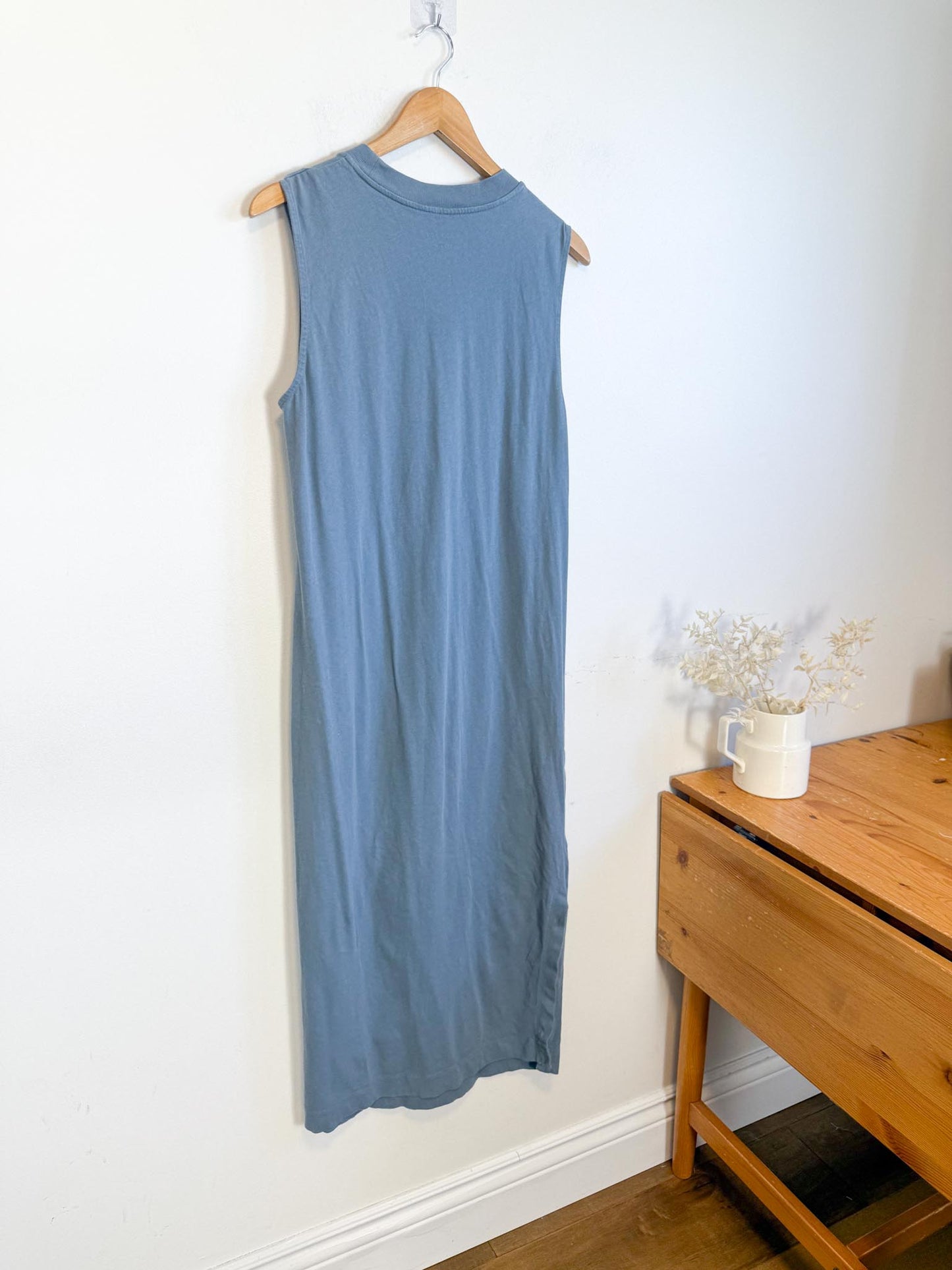 Everlane Tank Dress in Grey Blue (Size L)