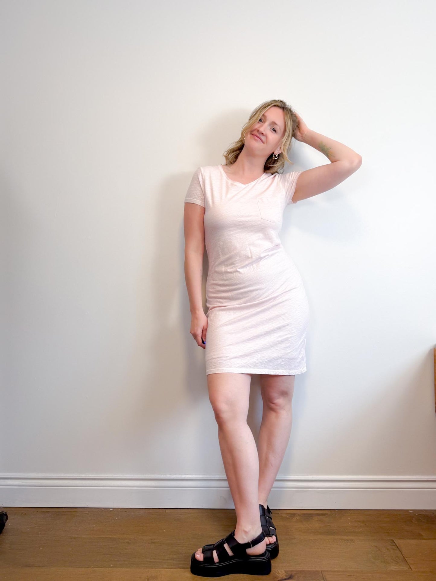 Gardel by Moore "Geraldine Dress in Muse Pink" NWT (Size XS/S)