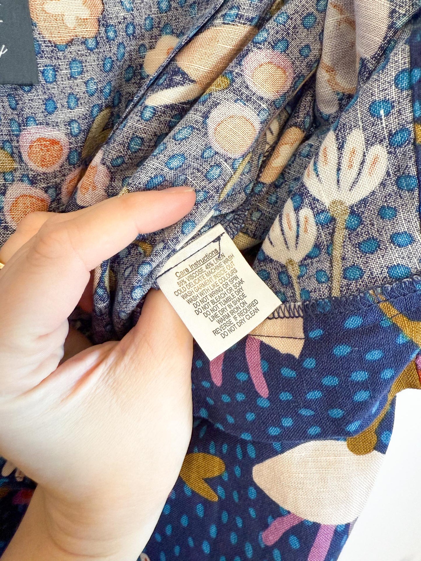 Princess Highway x ModCloth Linen Wide Leg Pants in Floral Print (Size 16)