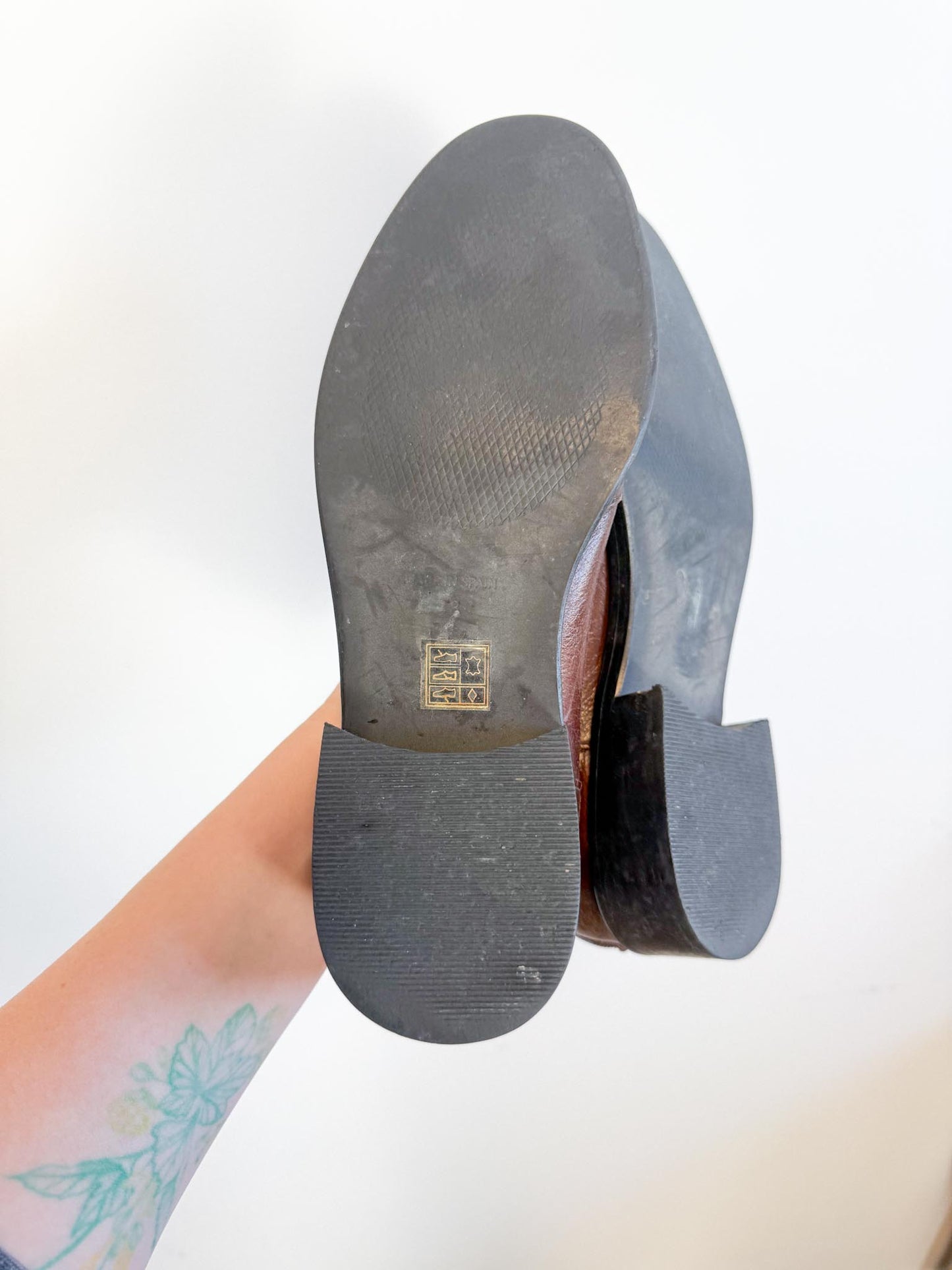 L’Intervalle Brown Leather Ankle Boots (Size 38)