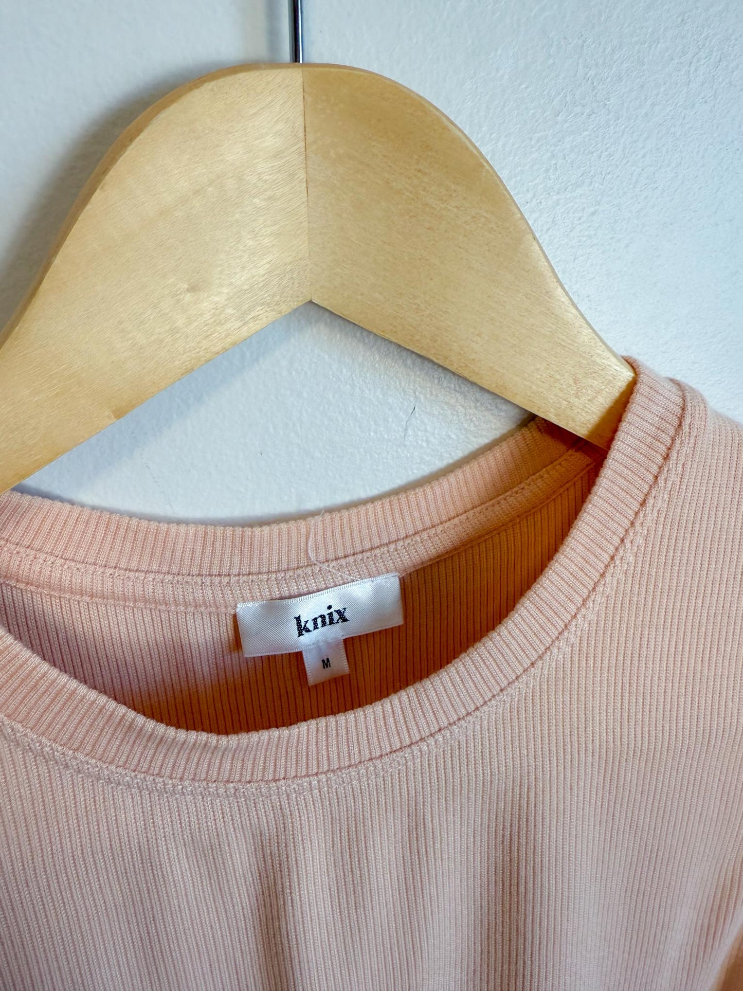 Knix Ribbed Bodysuit in Pink (Size M)