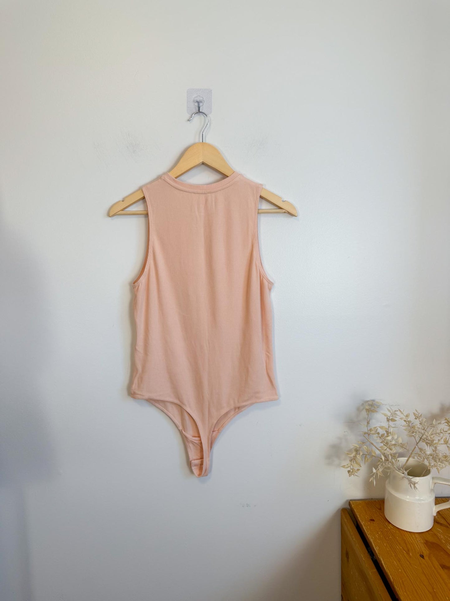 Knix Ribbed Bodysuit in Pink (Size M)