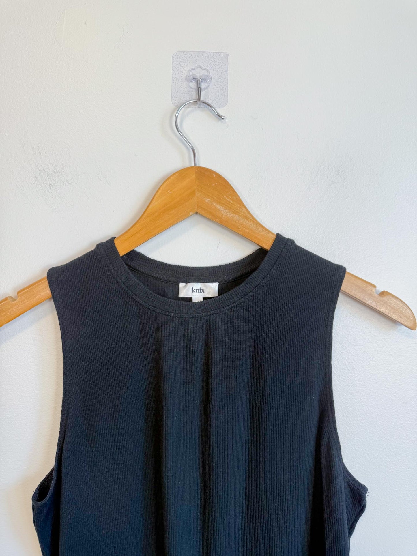 Knix Ribbed Bodysuit in Black (Size M)