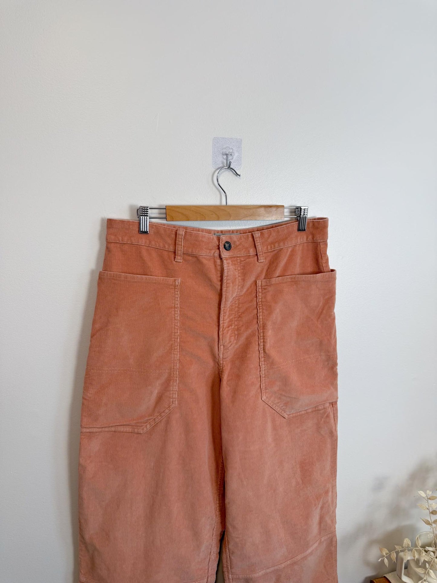 Everlane " The Corduroy Gardner Pant in Coral" (Size 14)