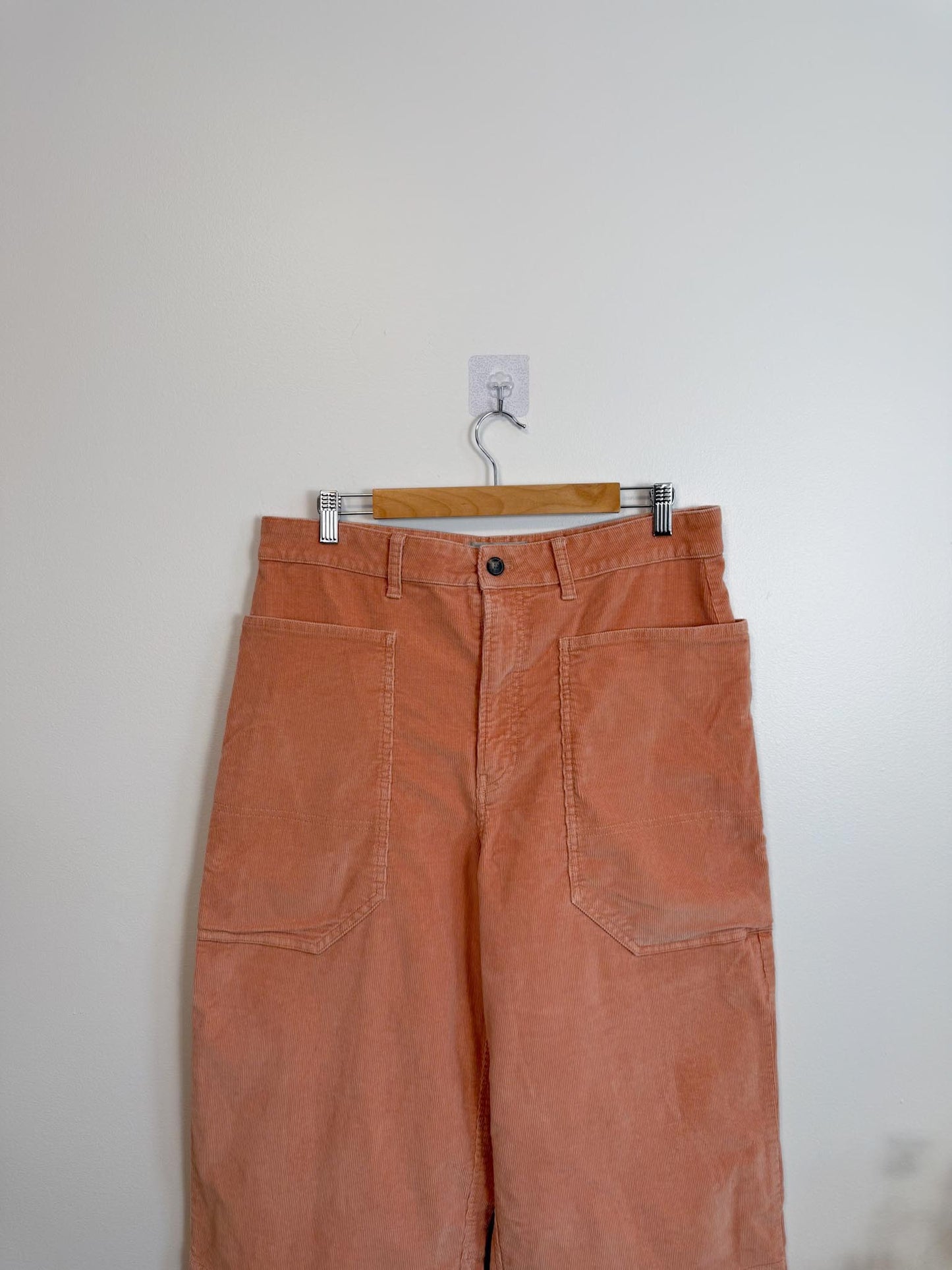 Everlane " The Corduroy Gardner Pant in Coral" (Size 14)