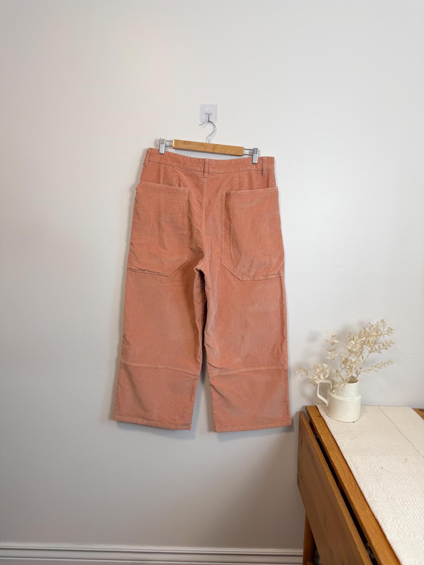 Everlane " The Corduroy Gardner Pant in Coral" (Size 14)