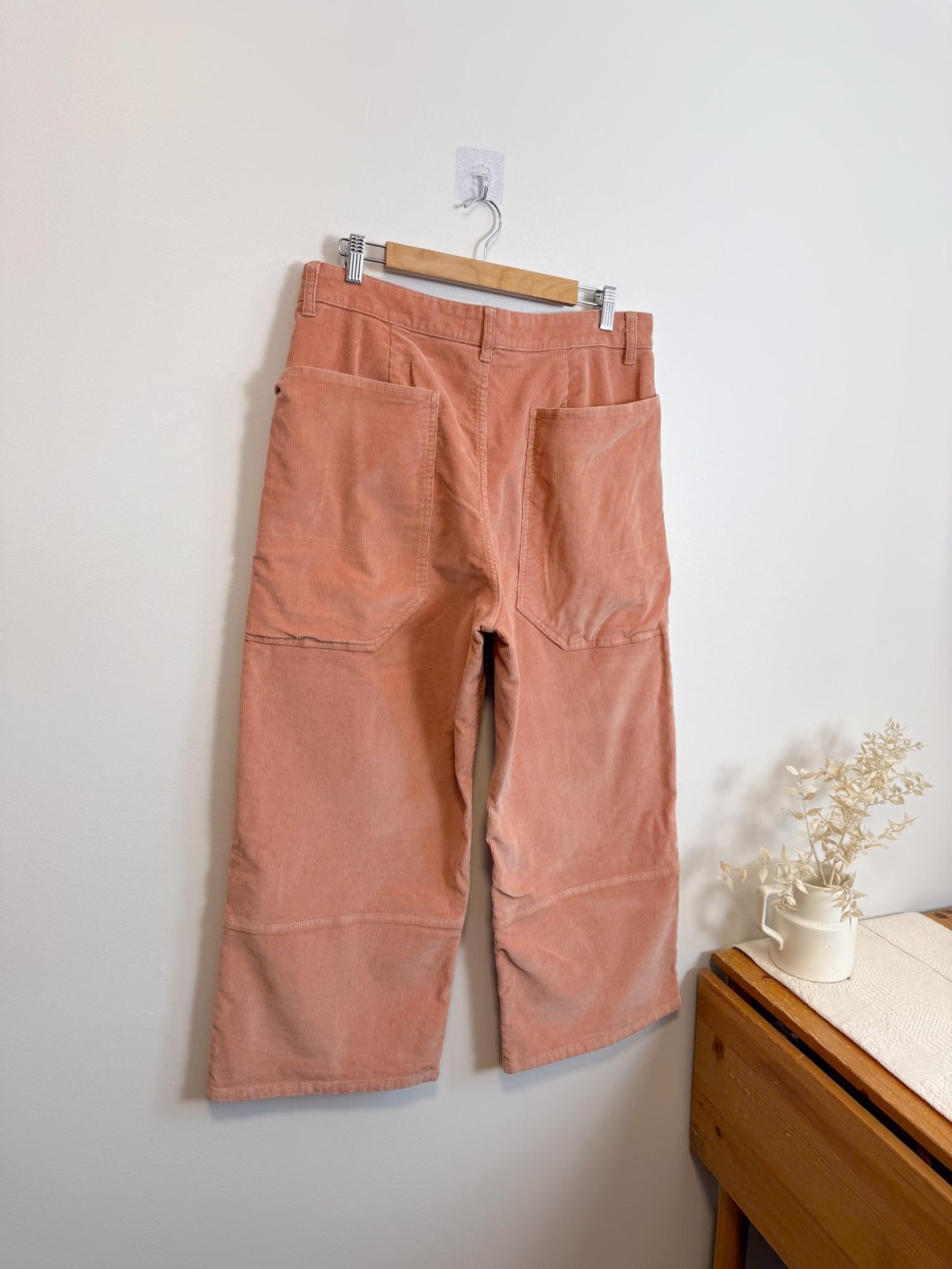 Everlane " The Corduroy Gardner Pant in Coral" (Size 14)
