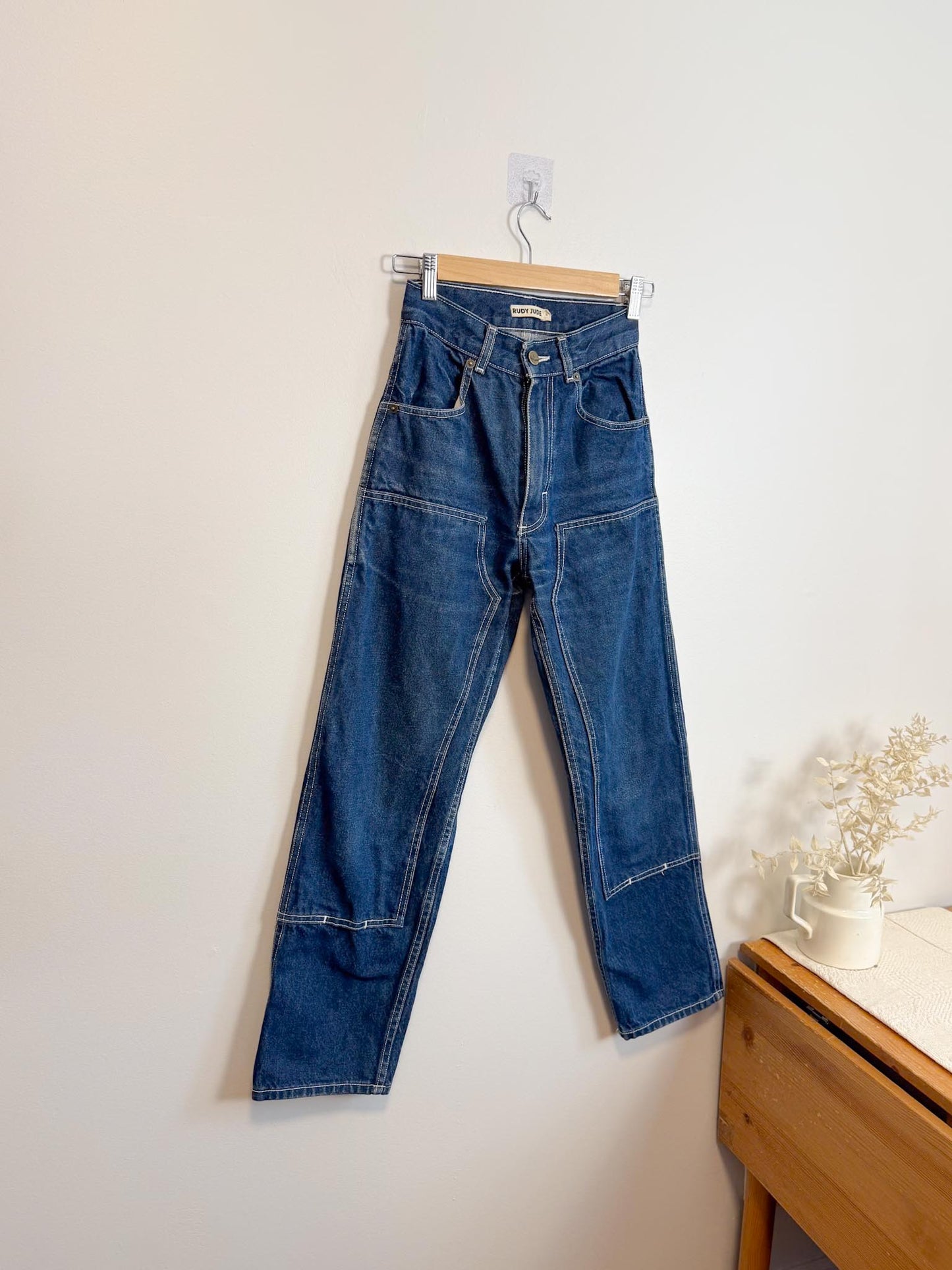 Rudy Jude Slow Fashion Utility Jeans in Dark Wash (Size 0)