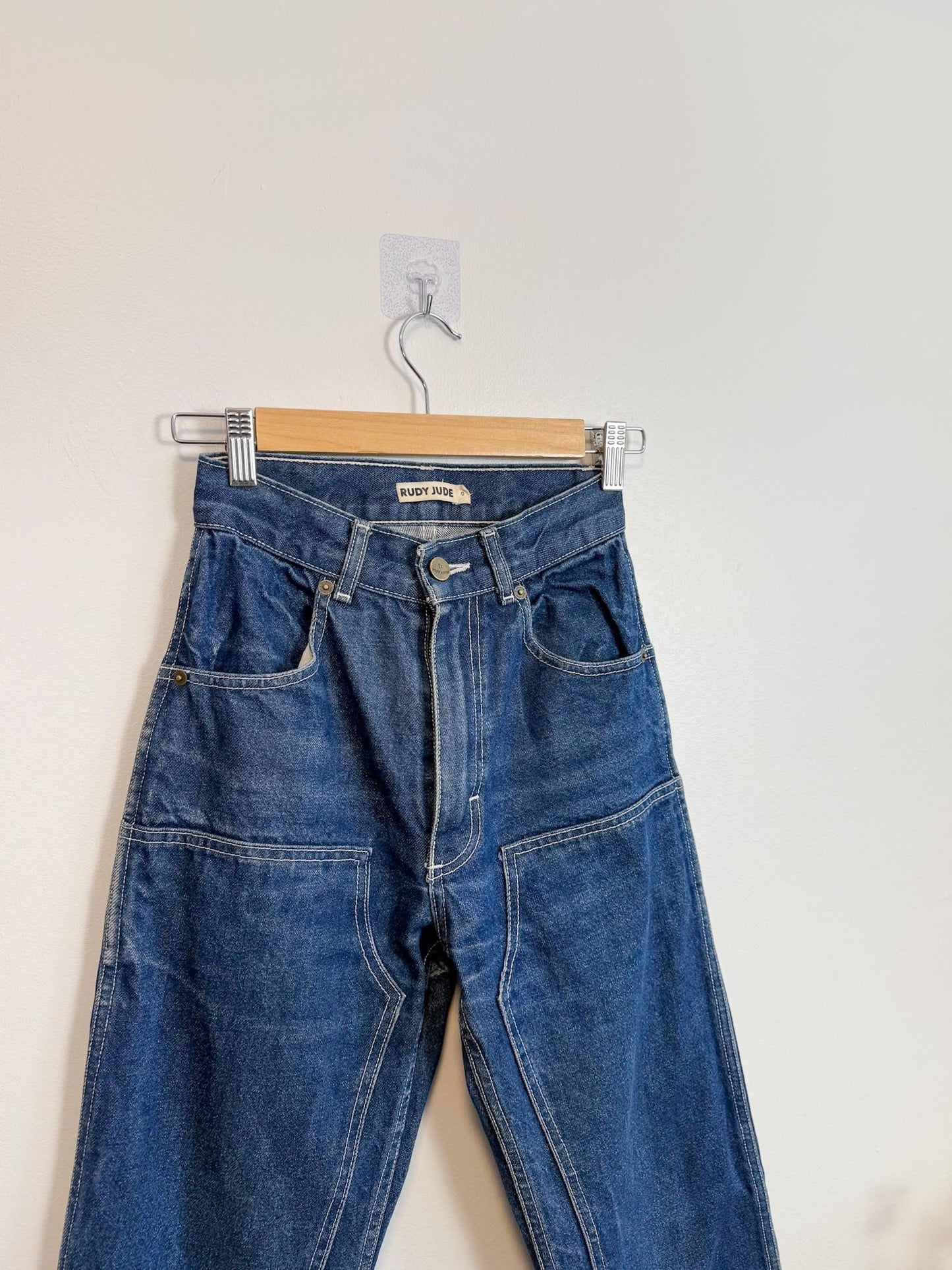 Rudy Jude Slow Fashion Utility Jeans in Dark Wash (Size 0)