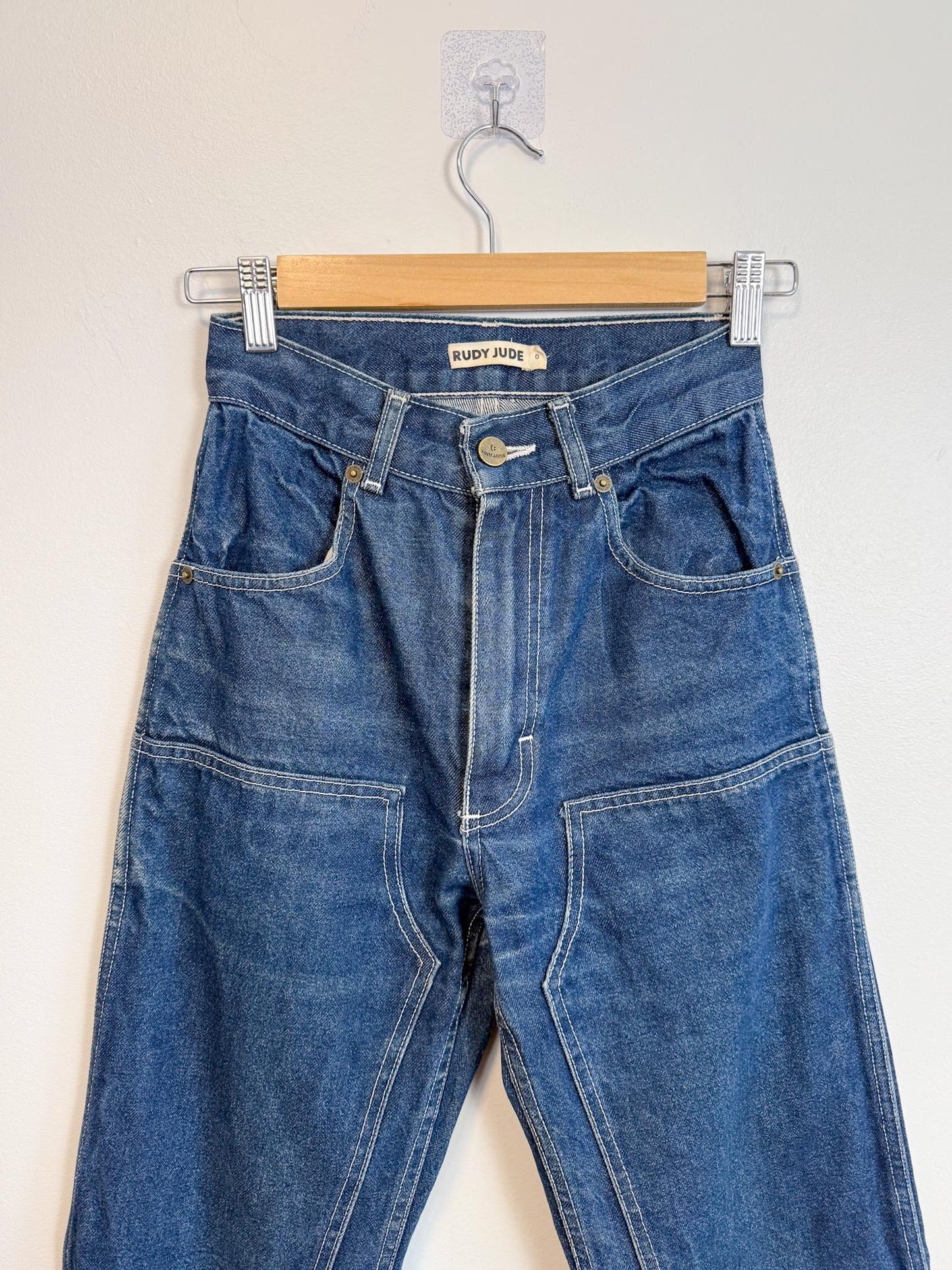 Rudy Jude Slow Fashion Utility Jeans in Dark Wash (Size 0)