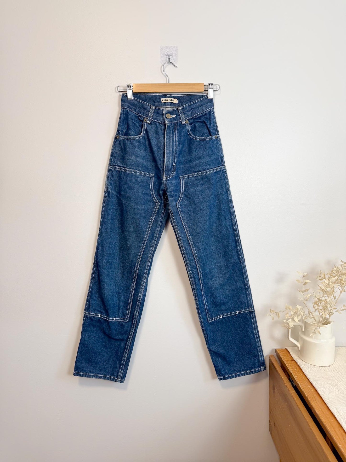 Rudy Jude Slow Fashion Utility Jeans in Dark Wash (Size 0)