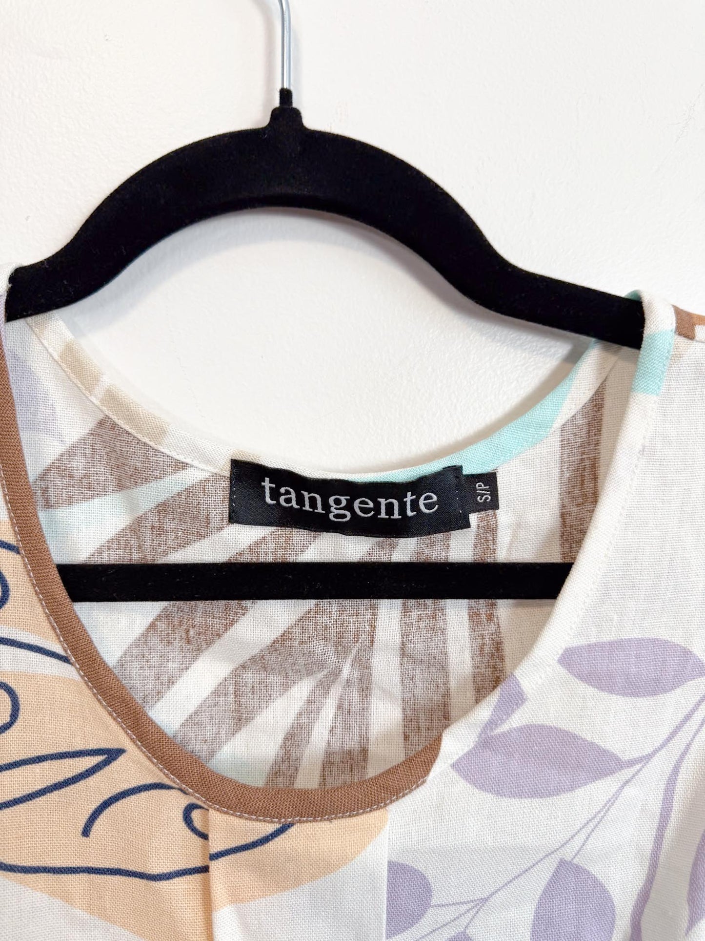 Tangente Sleeveless Linen Blend Tank (Size S)