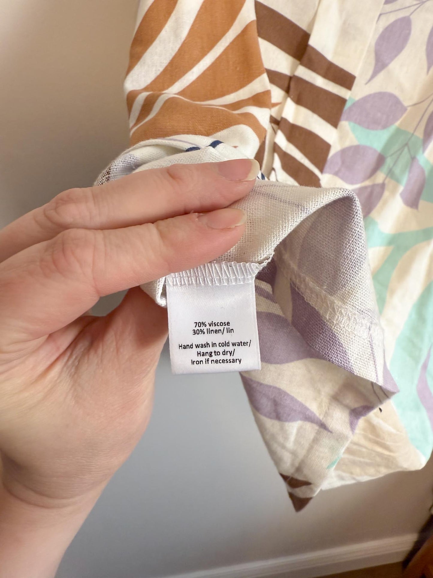 Tangente Sleeveless Linen Blend Tank (Size S)