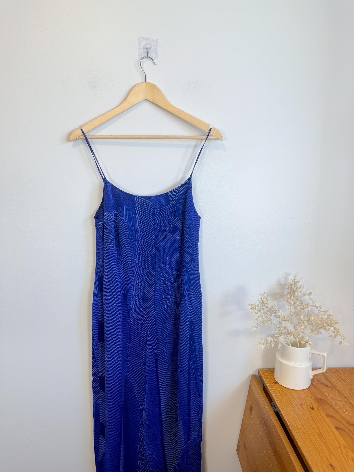 Vintage Laurel Slip Dress with Scarf (Size M)