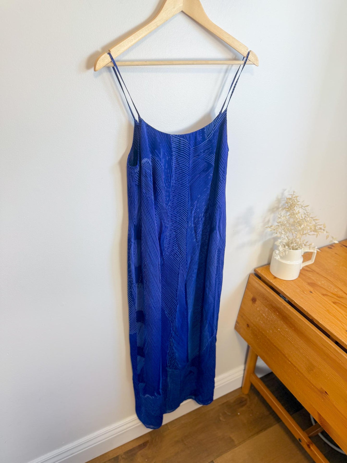 Vintage Laurel Slip Dress with Scarf (Size M)