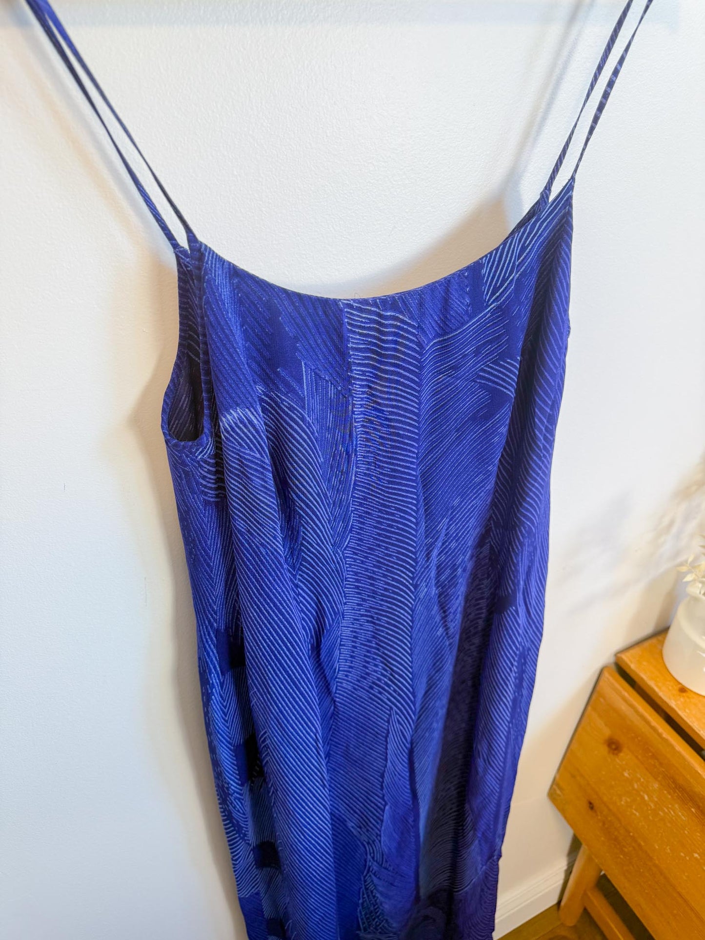 Vintage Laurel Slip Dress with Scarf (Size M)