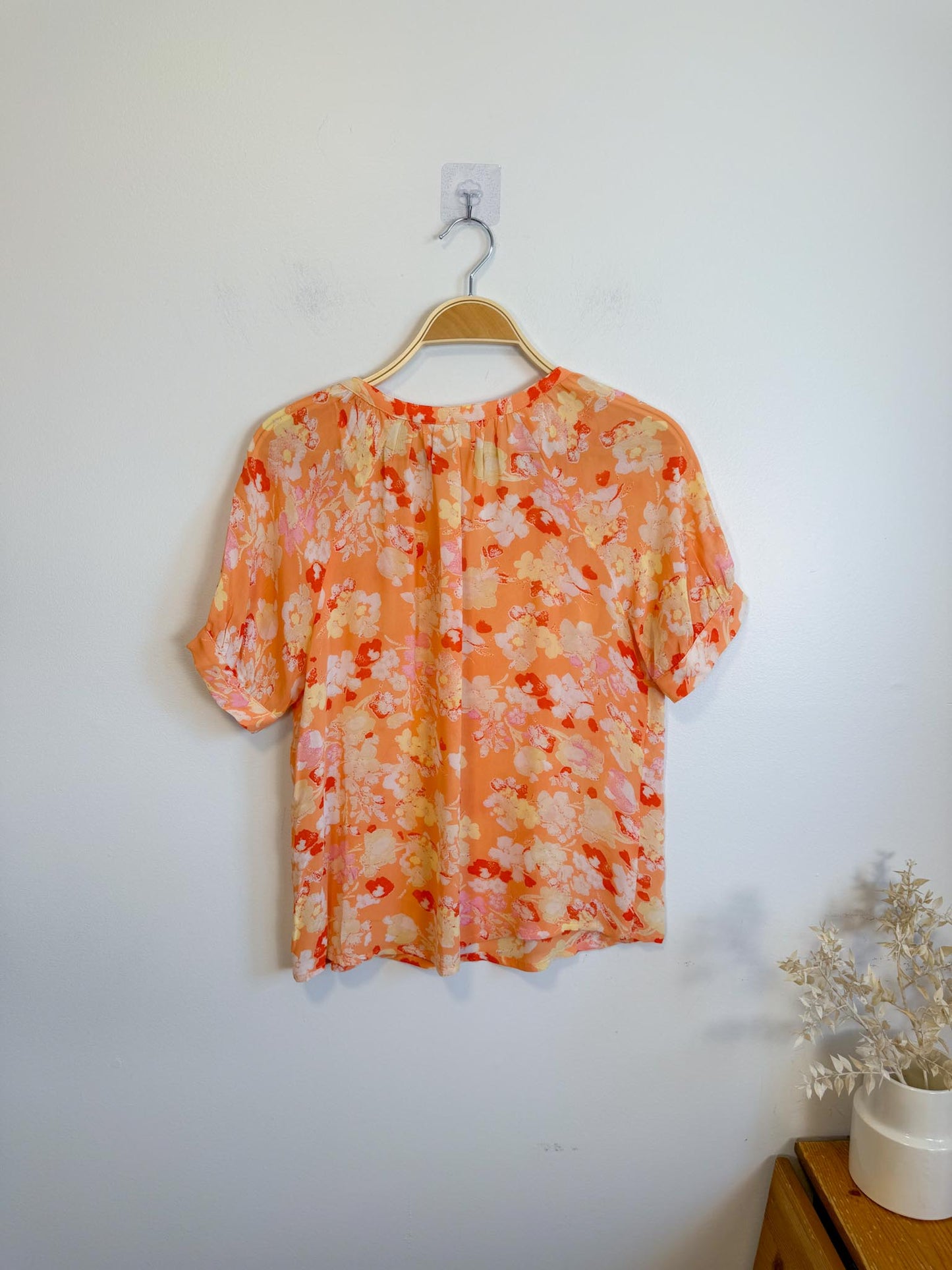 Part Two Popsy Blouse in Orange Floral (Size S)