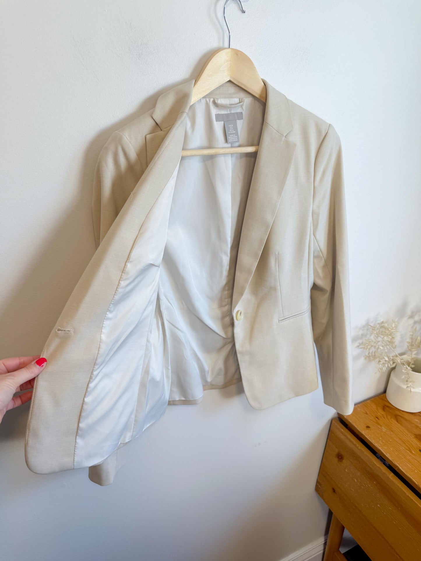 H&M Neutral Blazer (Size S)
