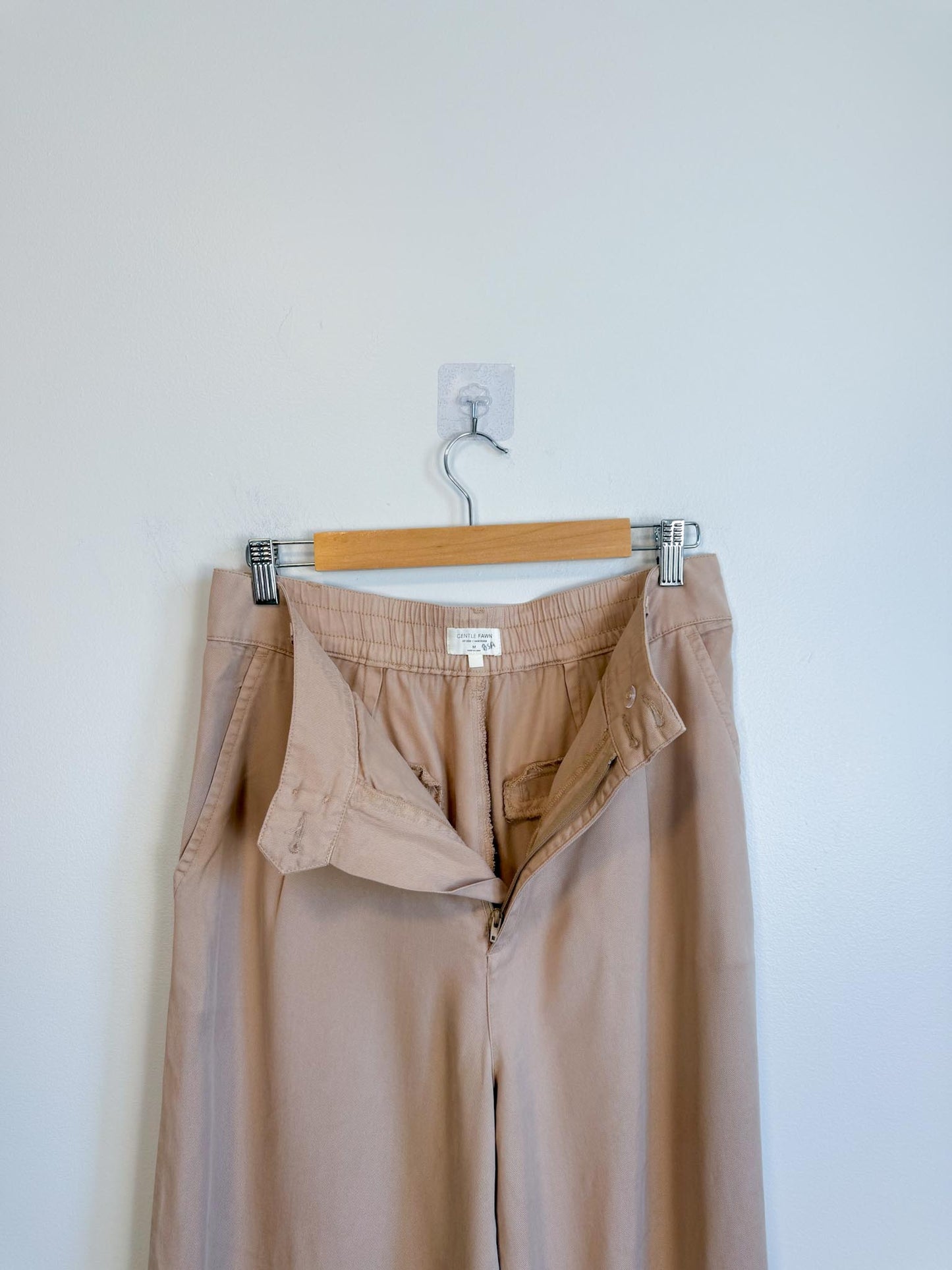 Gentle Fawn "Sabine Wide Leg Pant in Tan" (Size M)